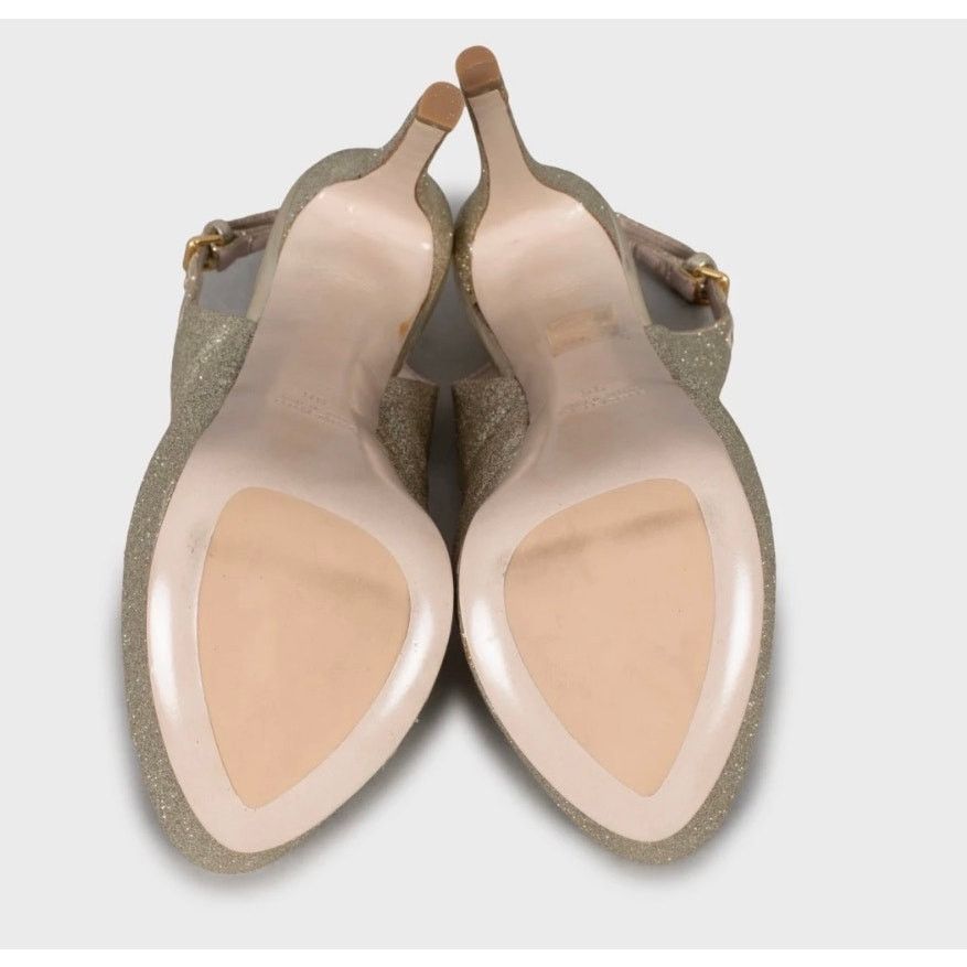 Miu Miu Miu Miu Gold Stiletto High Heel Sandals - Size 36 Size US 6 / IT 36 - 5 Thumbnail