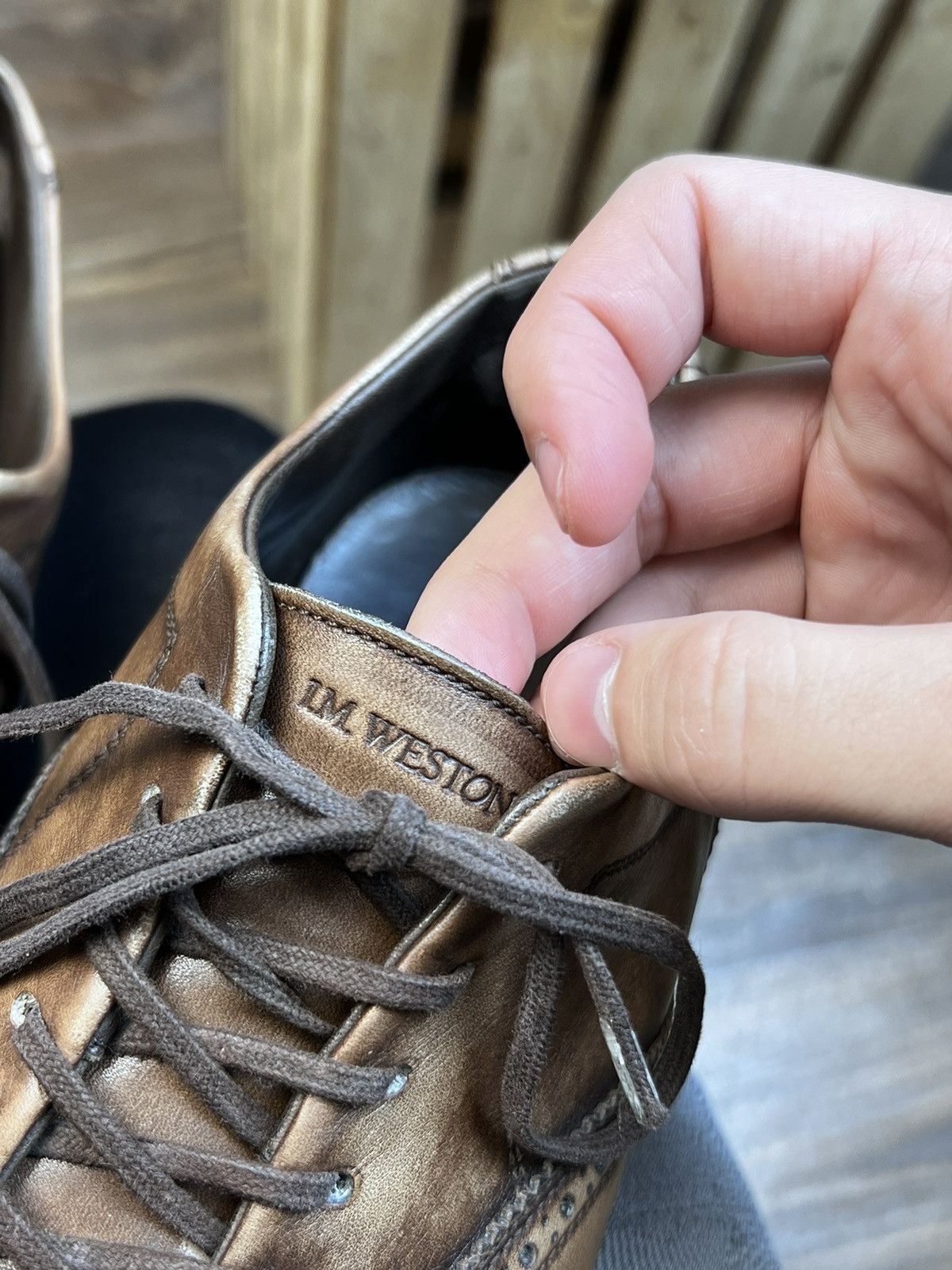 J.M. Weston J.M. Weston Modele Protege Brown Leather Trainers Shoes Size US 8.5 / EU 41-42 - 11 Thumbnail