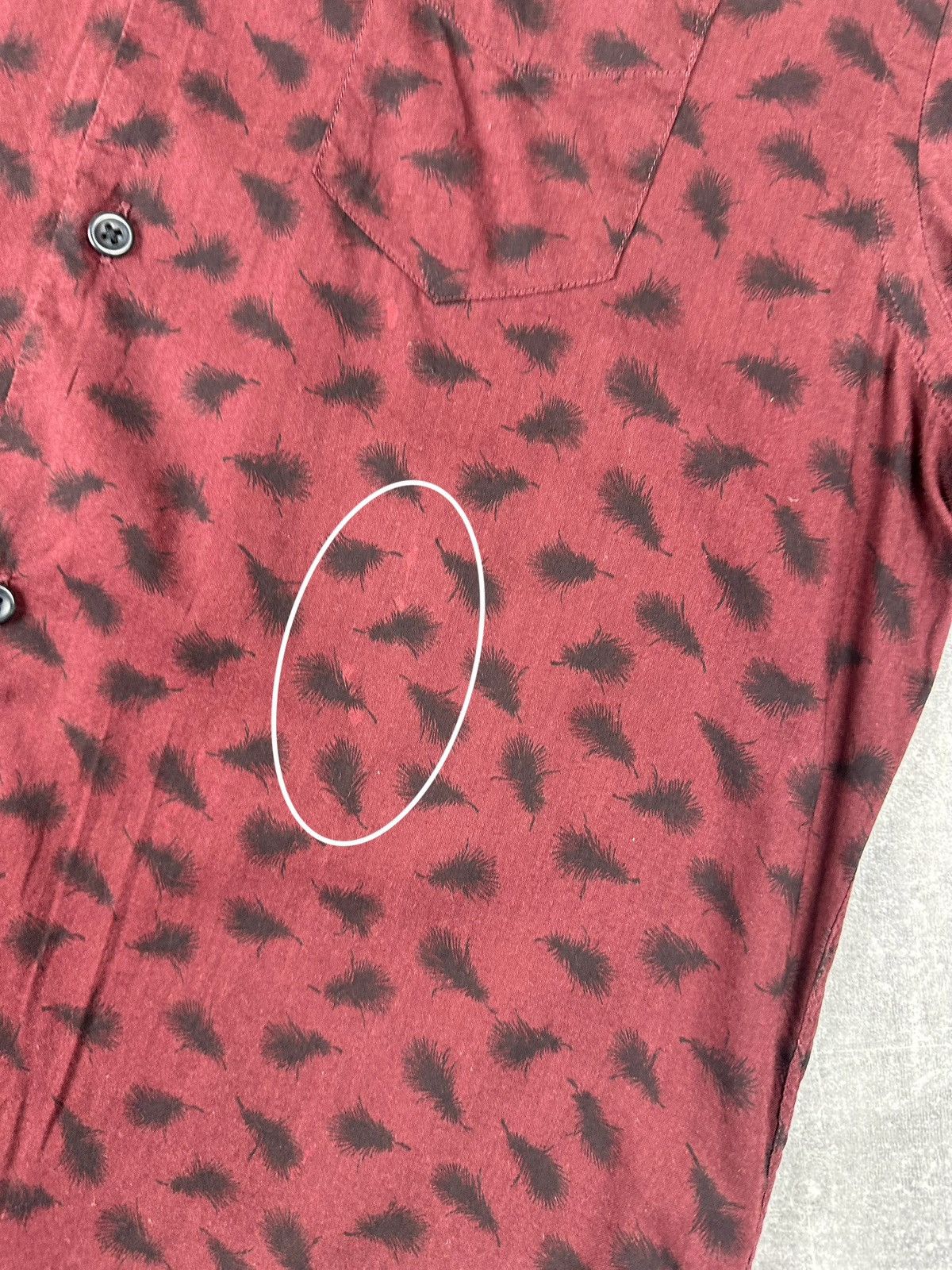 Allsaints Allsaints Burgundy Havre SS Shirt Button Up Size US XS / EU 42 / 0 - 7 Thumbnail