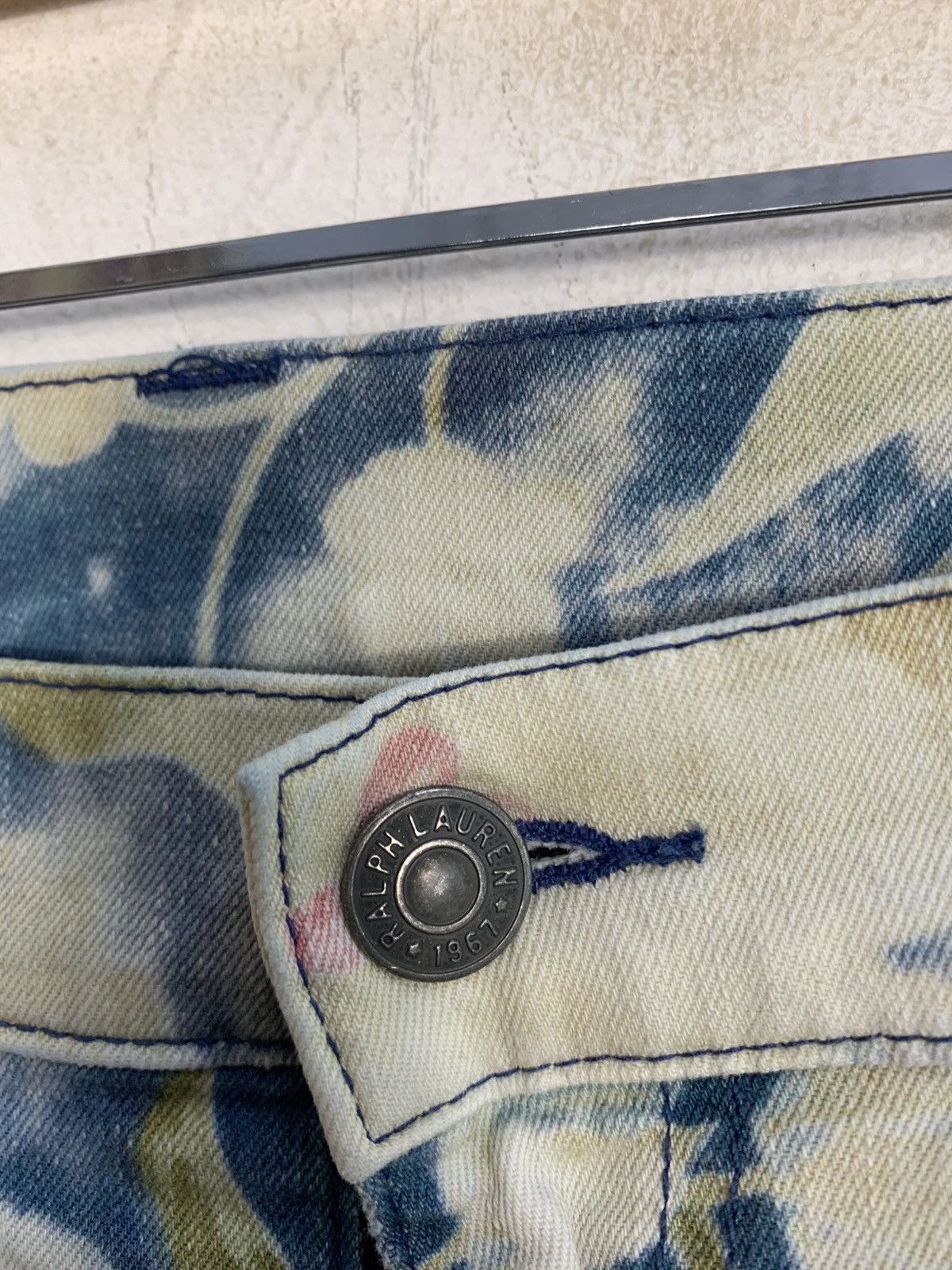 Polo Ralph Lauren 90s Polo Ralph Lauren Tompkins Skinny Floral Indigo Denim Size 32" / US 10 / IT 46 - 5 Thumbnail