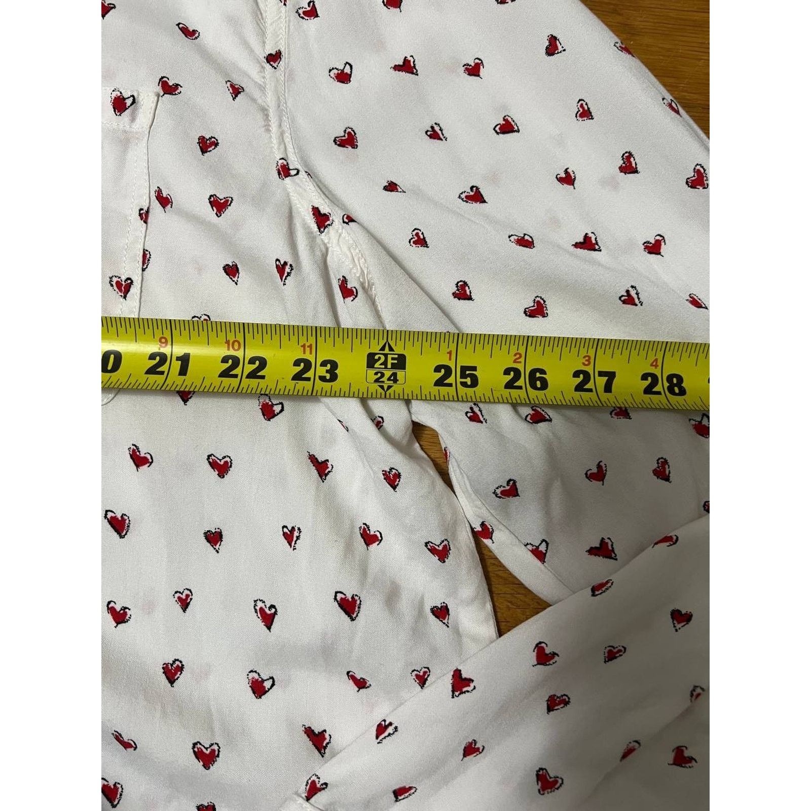 & Other Stories Beach Lunch Lounge HEARTS Blouse Top Shirt XL A002054 Size XL / US 12-14 / IT 48-50 - 4 Thumbnail