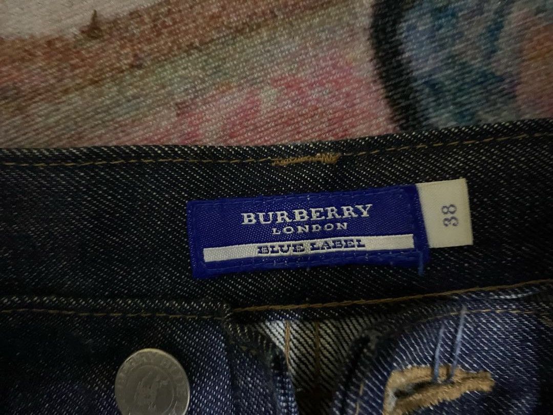 Burberry × Designer × Vintage BURBERRY BLUE INDIGO DENIM Size US 30 / EU 46 - 8 Thumbnail