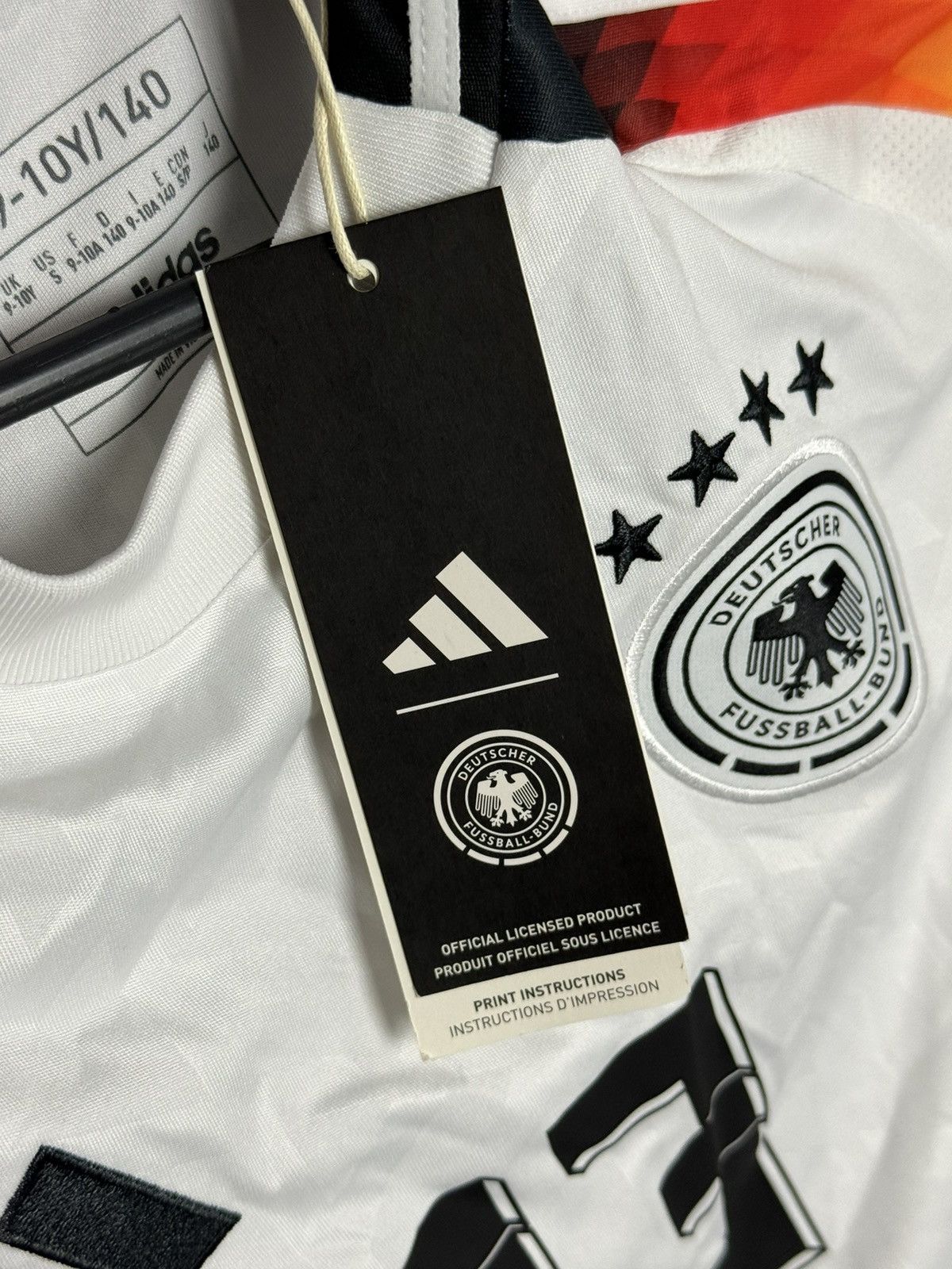 Adidas KIDS New Germany 24/25 Home Muller Football Jersey T-Shirt Size US XS / EU 42 / 0 - 9 Thumbnail