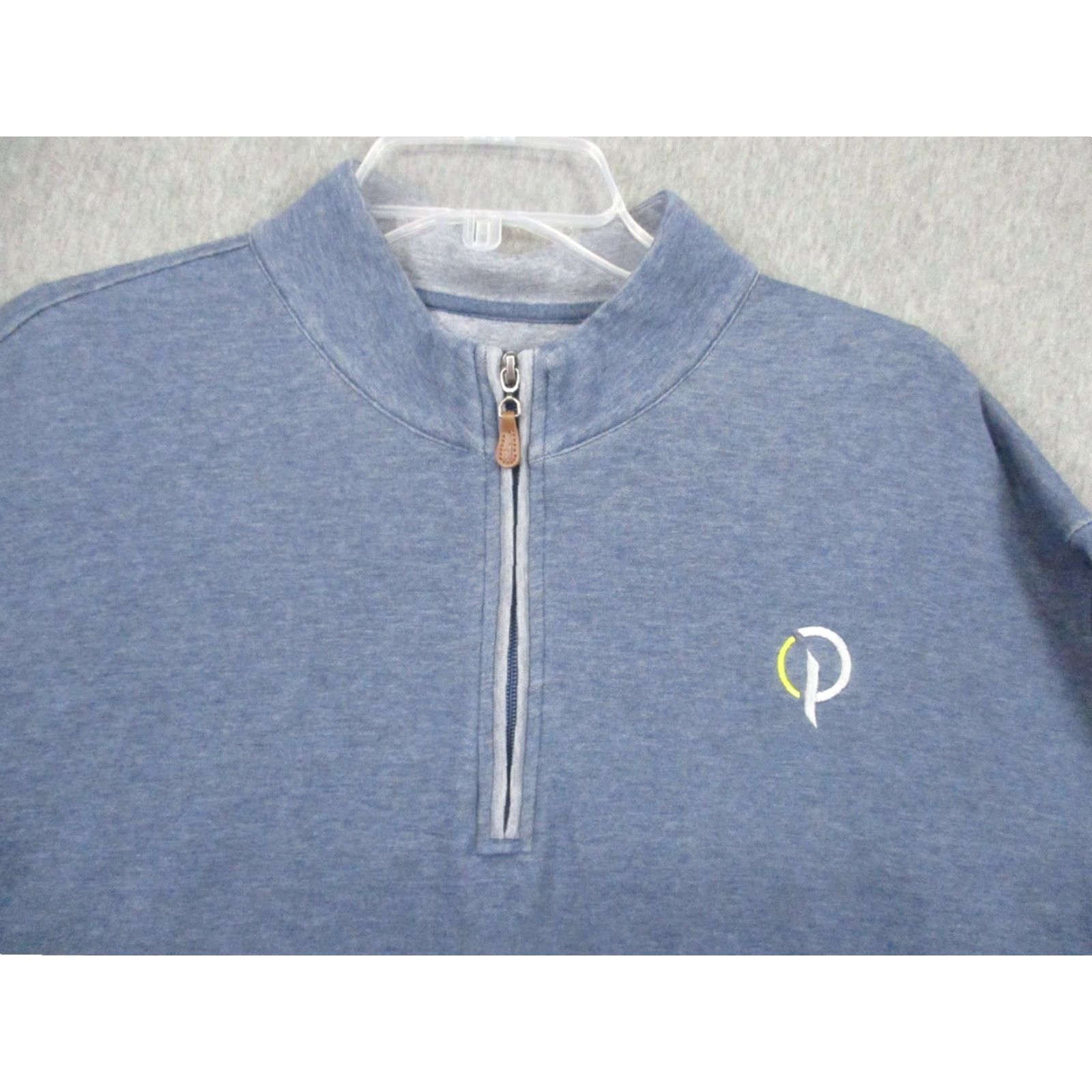 johnnie-O Johnnie-O Pullover Mens 2XL Blue Sully Helios Quarter Zip Golf Sweater Casual Size US XXL / EU 58 / 5 - 2 Thumbnail