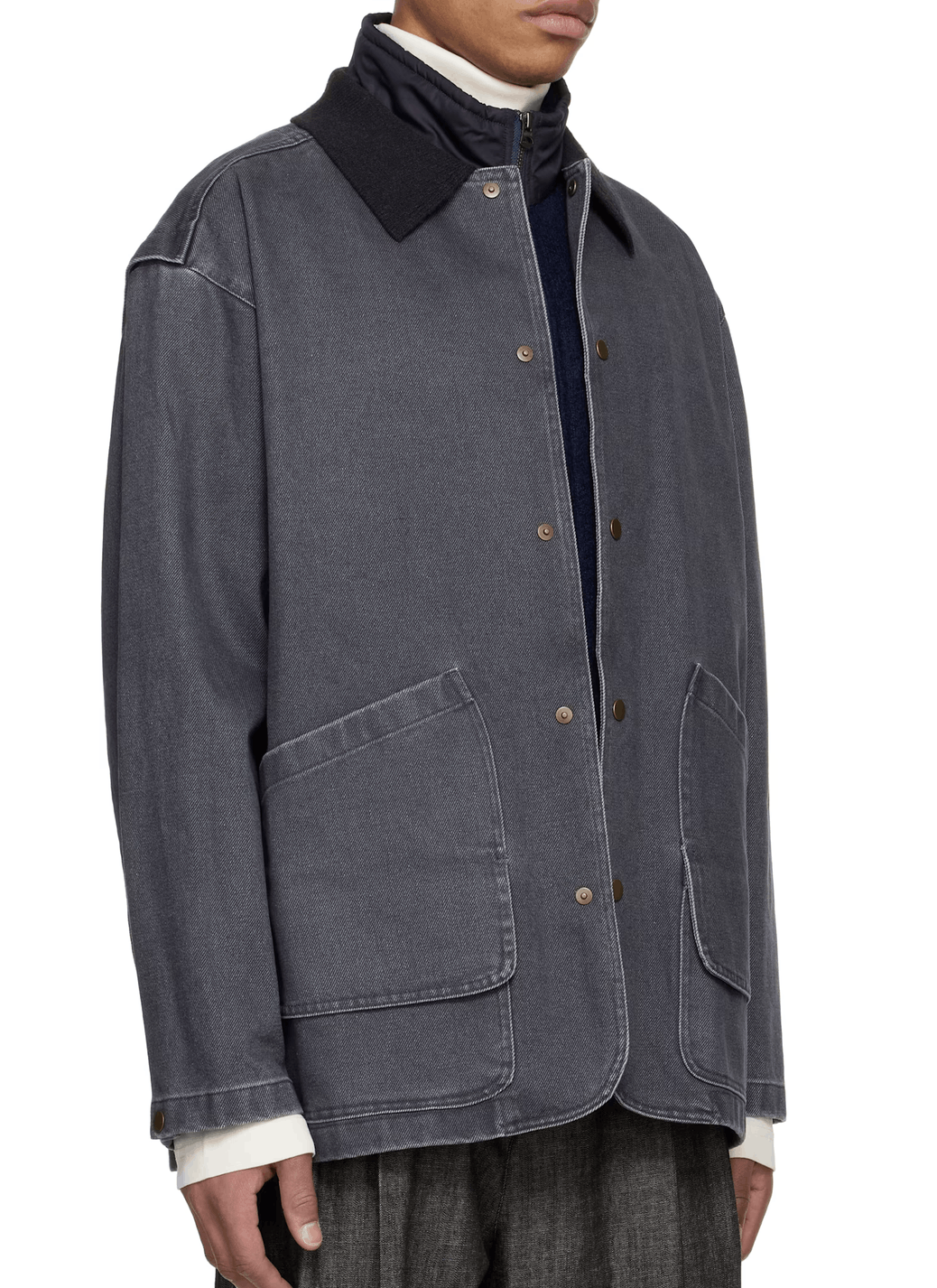 LE17SEPTEMBRE denim jacket with knit color Size US M / EU 48-50 / 2 - 4 Thumbnail