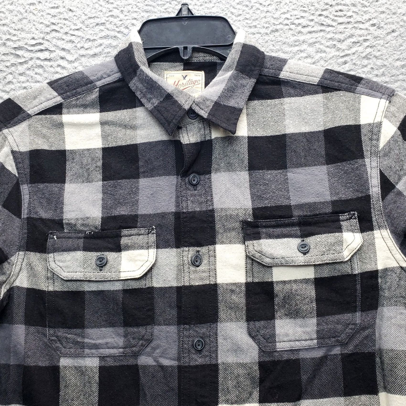 American Eagle Outfitters American Eagle Outfitters Heritage Flannel Shirt Mens M Multi Plaid Chest Pocket Shirt Mens M Plaid Chest Pocket Denim? Size US M / EU 48-50 / 2 - 7 Thumbnail