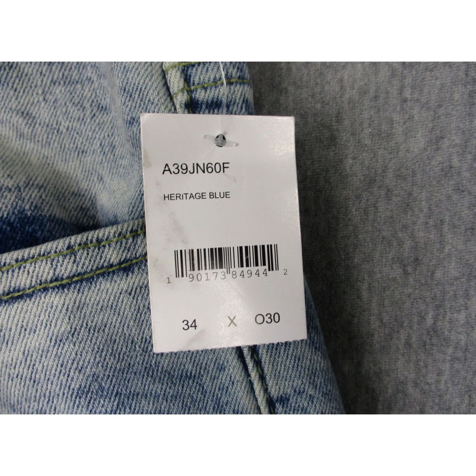 Akademiks Akademiks Jeans Mens 34x30 Blue Slim Tapered Flex Fit Distressed Denim Stretch Jeans Size US 34 / EU 50 - 5 Thumbnail