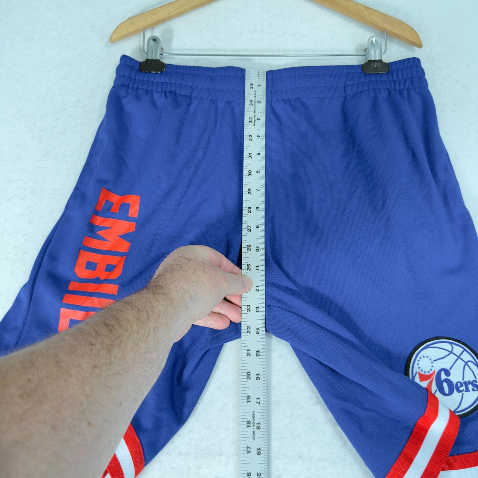 NBA NBA Official Licensed B ball Shorts L Phila 76er Embiid 21 Size US 38 / EU 54 - 7 Thumbnail