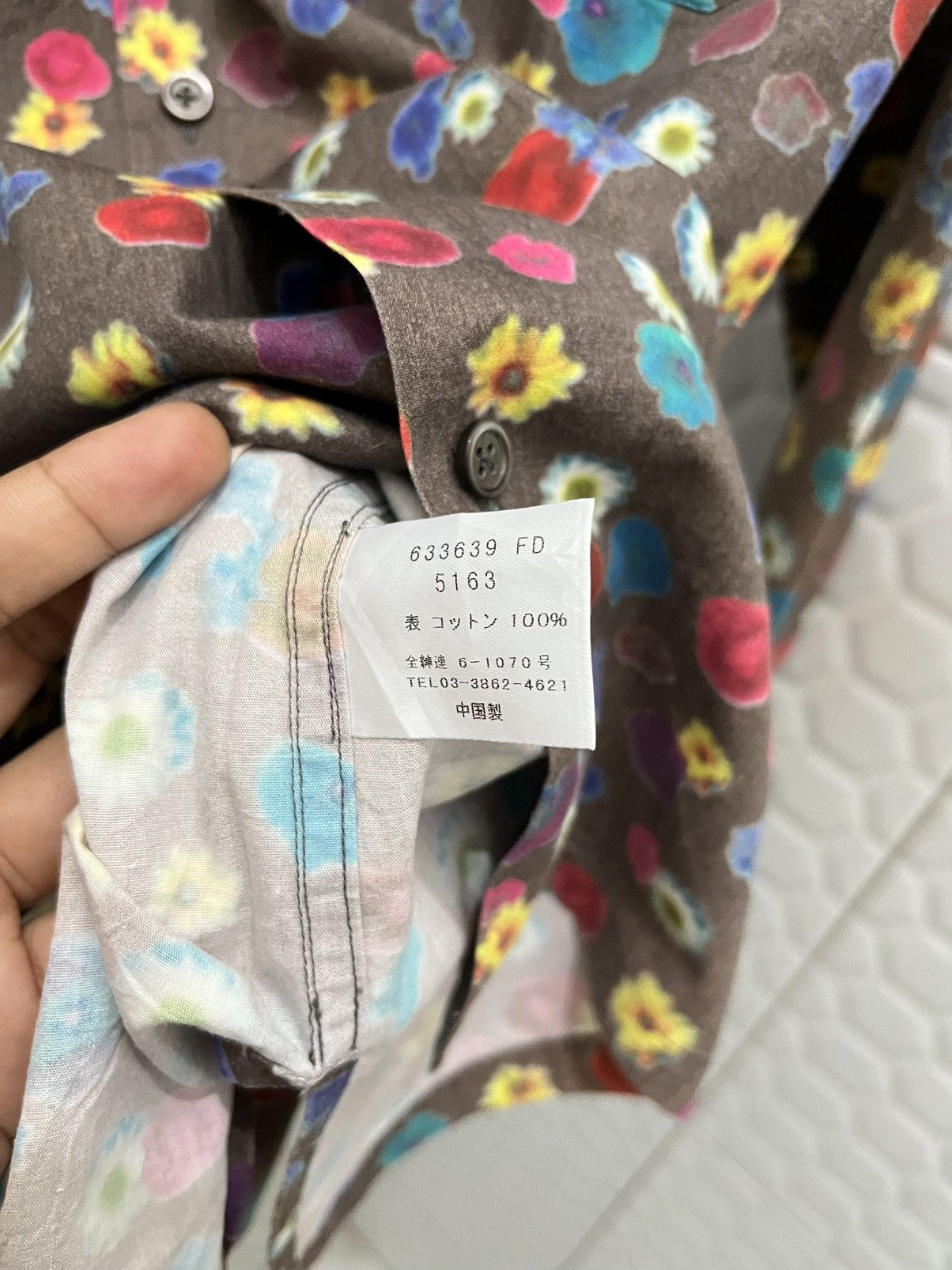 Paul Smith Vintage Paul Smith Printed Washed Shirt Size US L / EU 52-54 / 3 - 7 Thumbnail