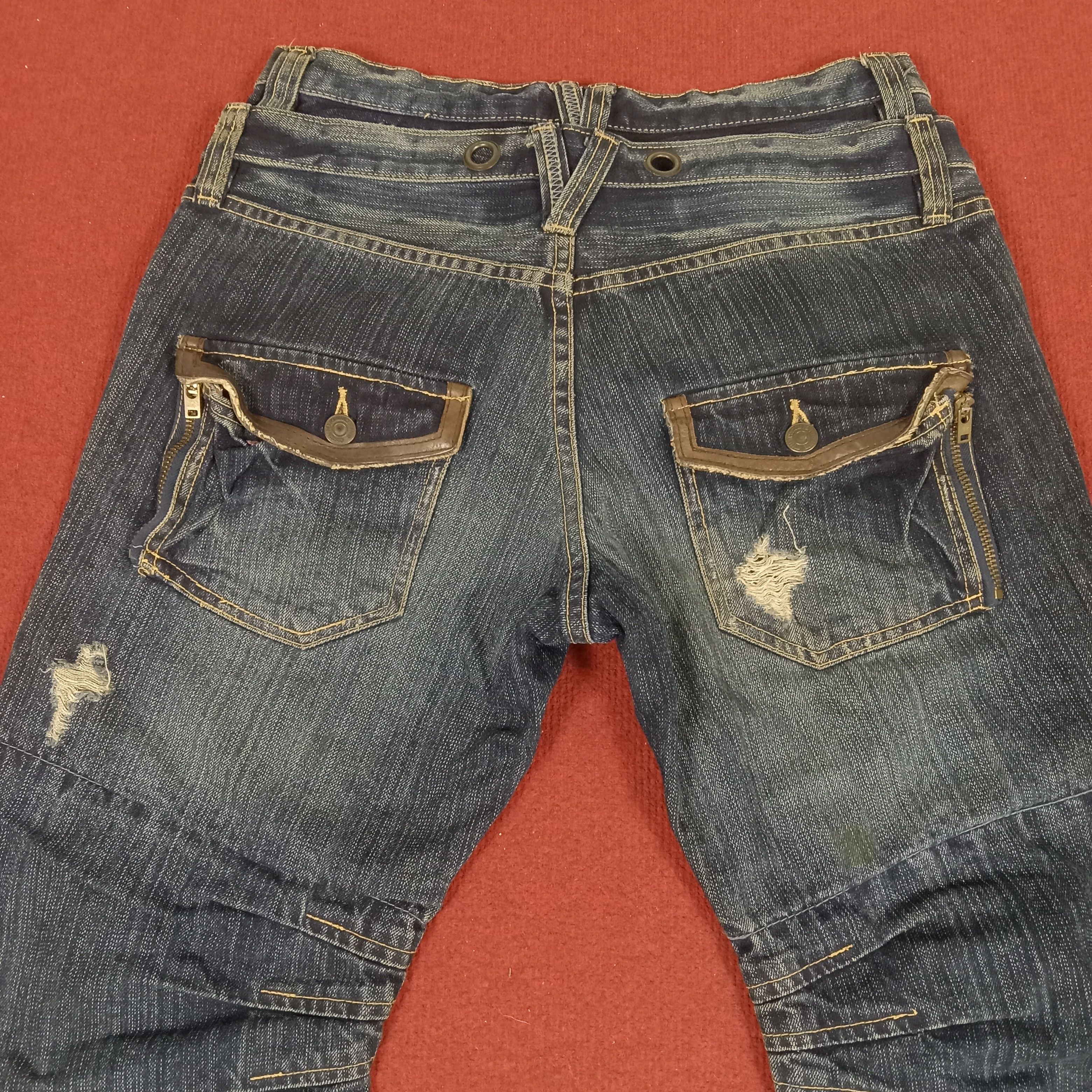 Japanese Brand × PPFM × Vintage PPFM Japanese Brand Fashion Rock Punk Style Jeans Size US 31 - 5 Thumbnail