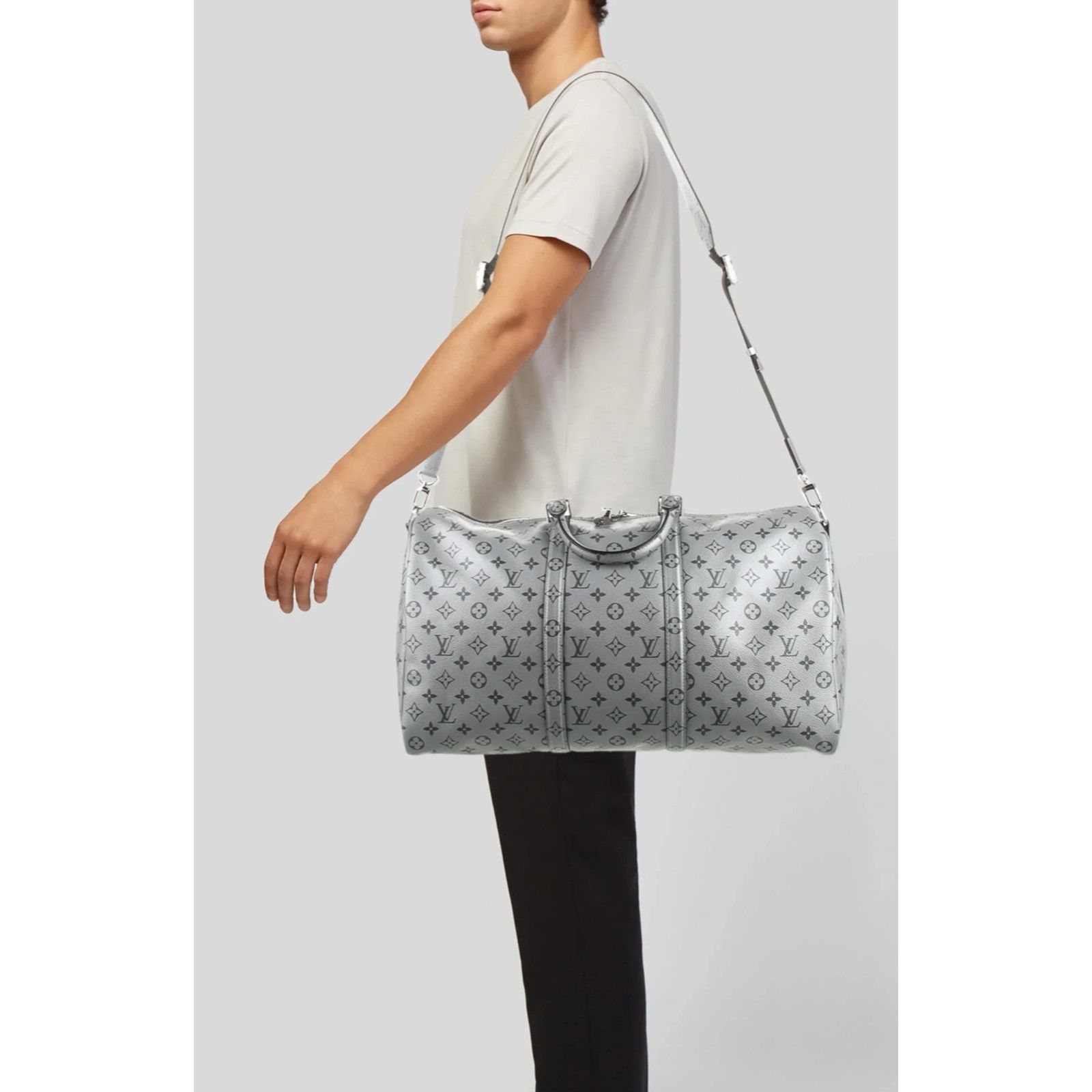 Louis Vuitton Louis Vuitton Keepall Bandouliere Monogram Travel Bag Size ONE SIZE - 3 Thumbnail