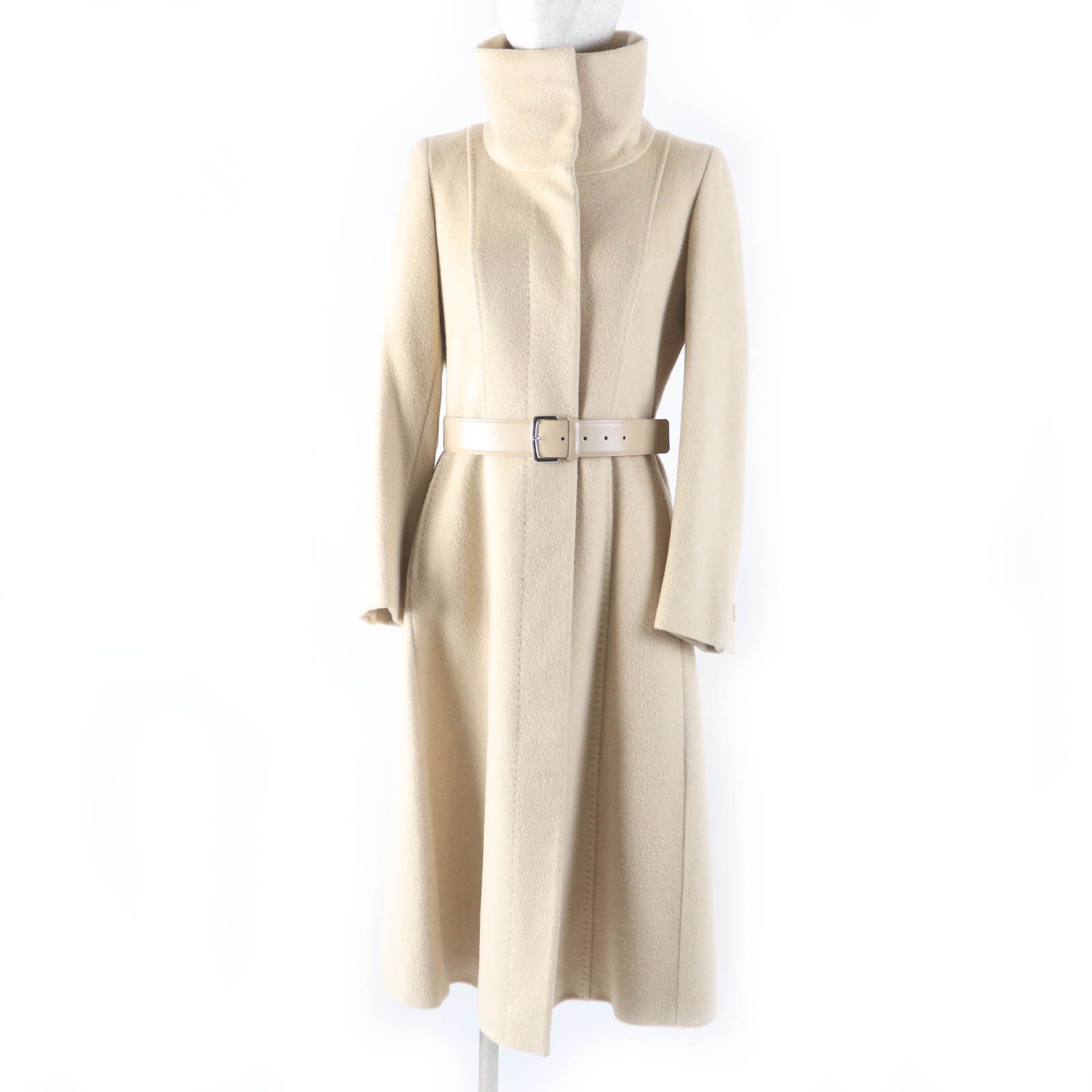 Max Mara MaxMara Max Mara A line Camel Coat Natural Material Outerwear Size ONE SIZE - 1 Thumbnail