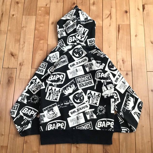 Bape × Nigo BAPE Mix logo full zip hoodie a bathing ape NIGO Size US S / EU 44-46 / 1 - 2 Thumbnail