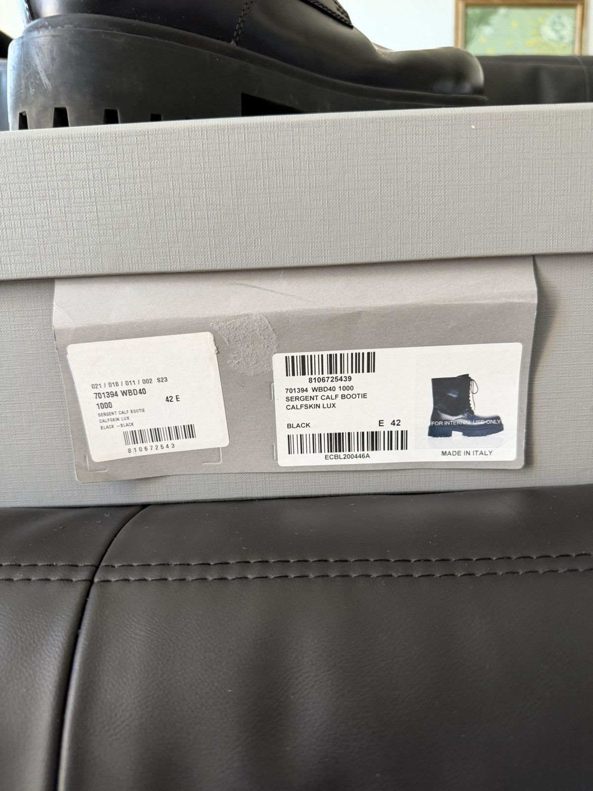 Balenciaga Balenciaga Sergent Calf Bootie Size US 8.5 / EU 41-42 - 3 Thumbnail