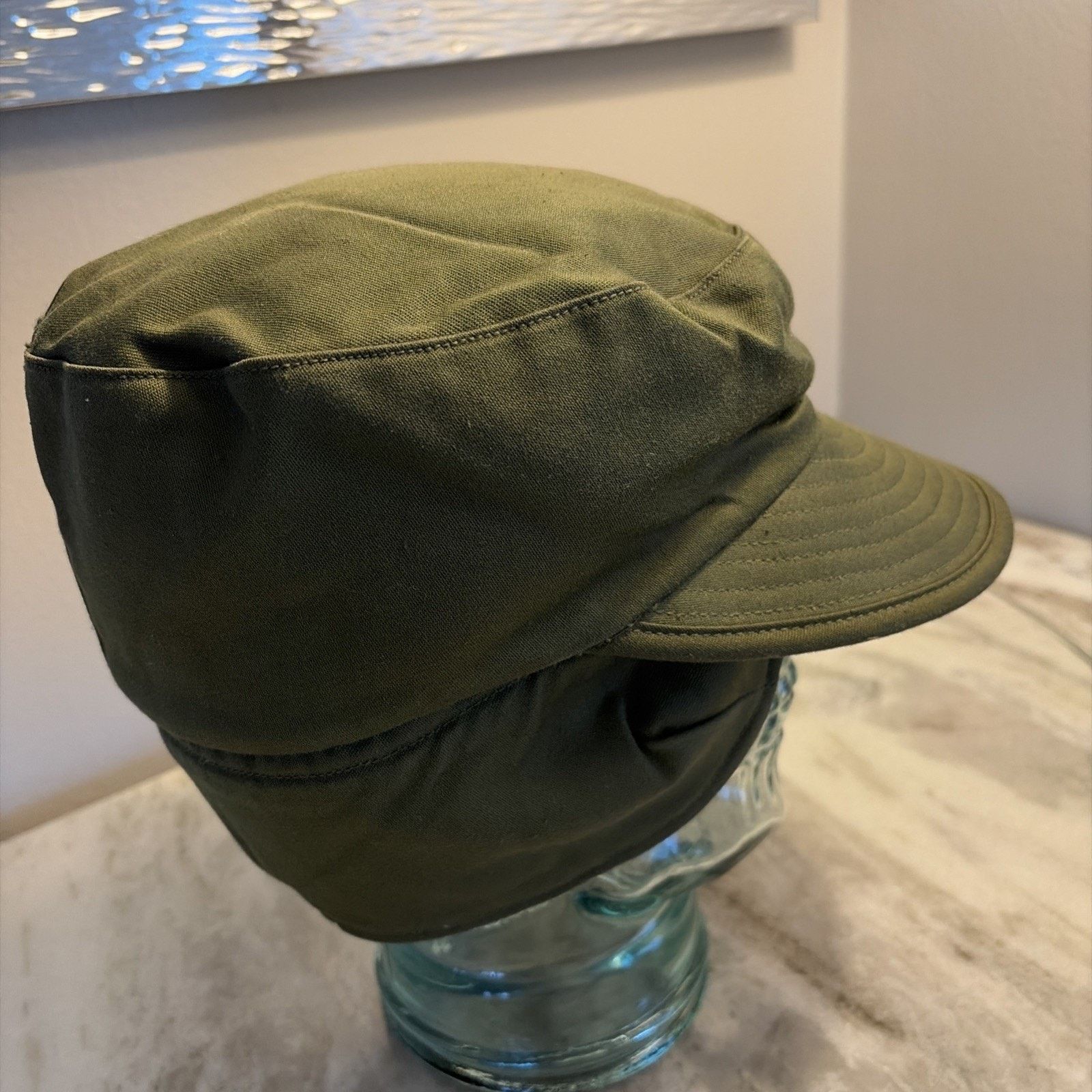 Vintage Vintage US Navy Intermediate Cold Hat Large 7-1/8 To 7-1/4 Size ONE SIZE - 4 Thumbnail