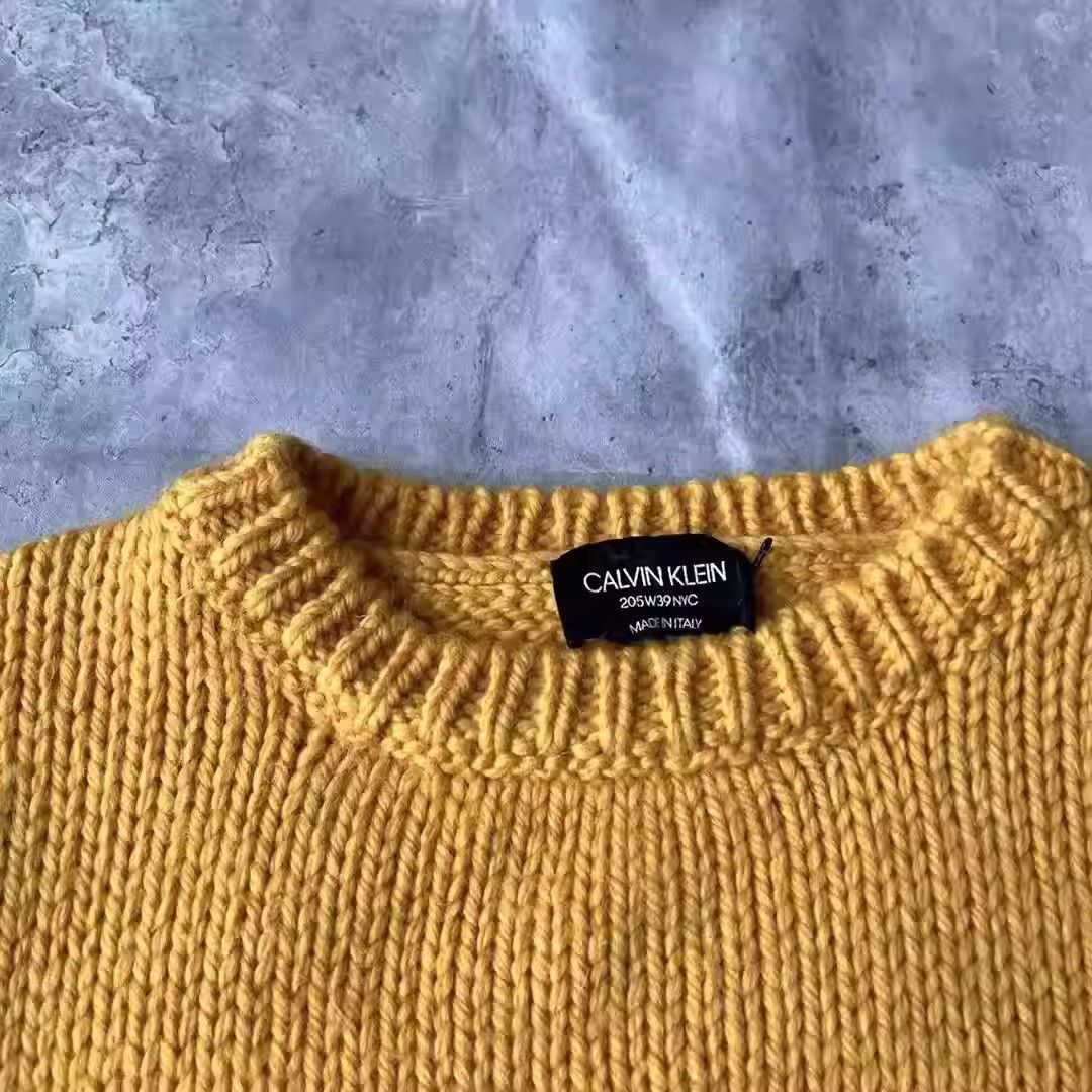 Raf Simons Raf Simons Ck Yellow And White Sweater Size US M / EU 48-50 / 2 - 6 Thumbnail