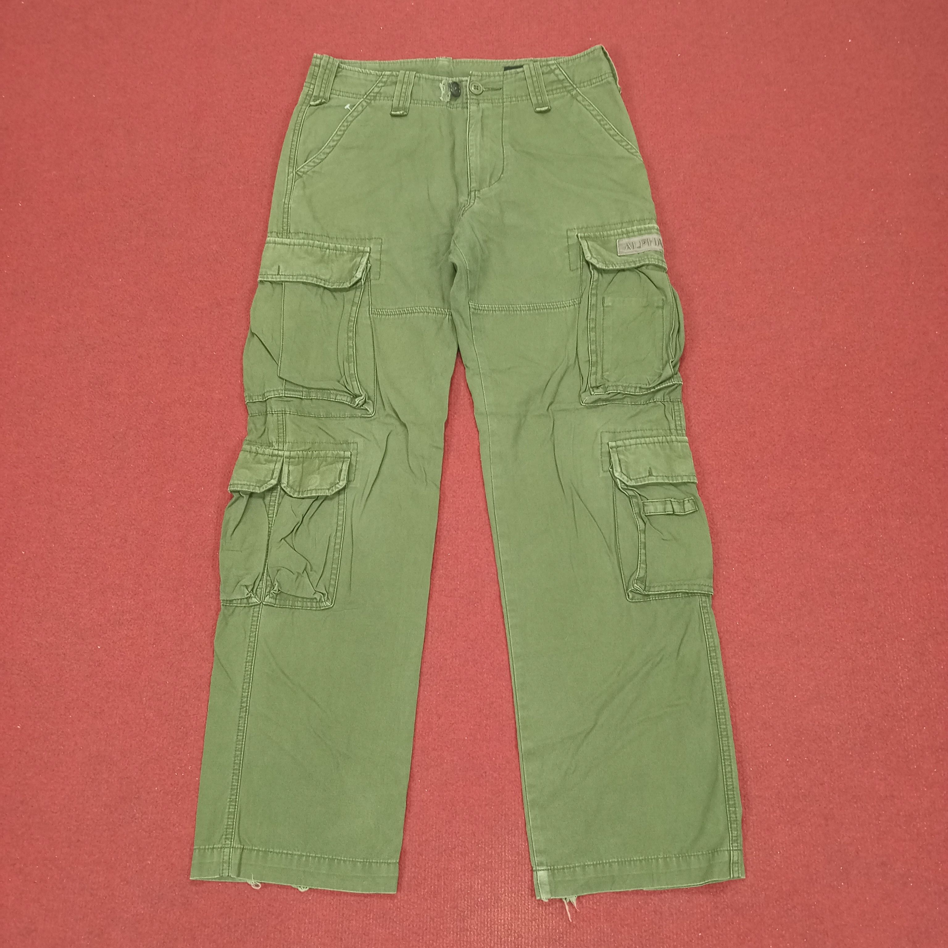 Alpha Industries × Vintage Alpha Industries Cargo Style Pants Multi Pocket Size US 30 / EU 46 - 1 Thumbnail