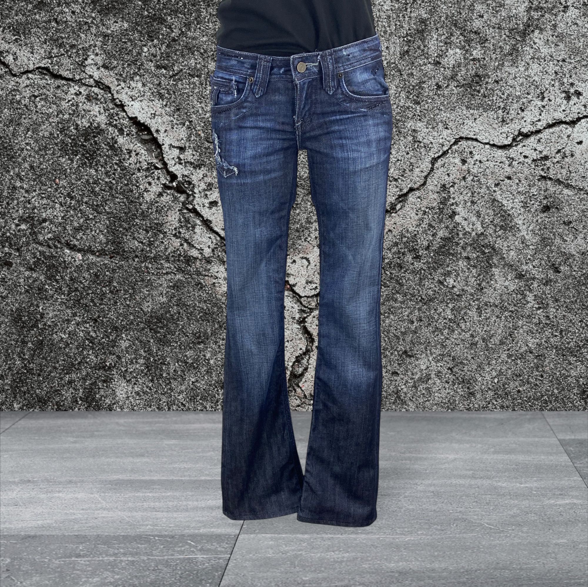 Designer Taverniti So Jeans Flare Jeans Pants Size 24" / US 00 / IT 34 - 2 Thumbnail