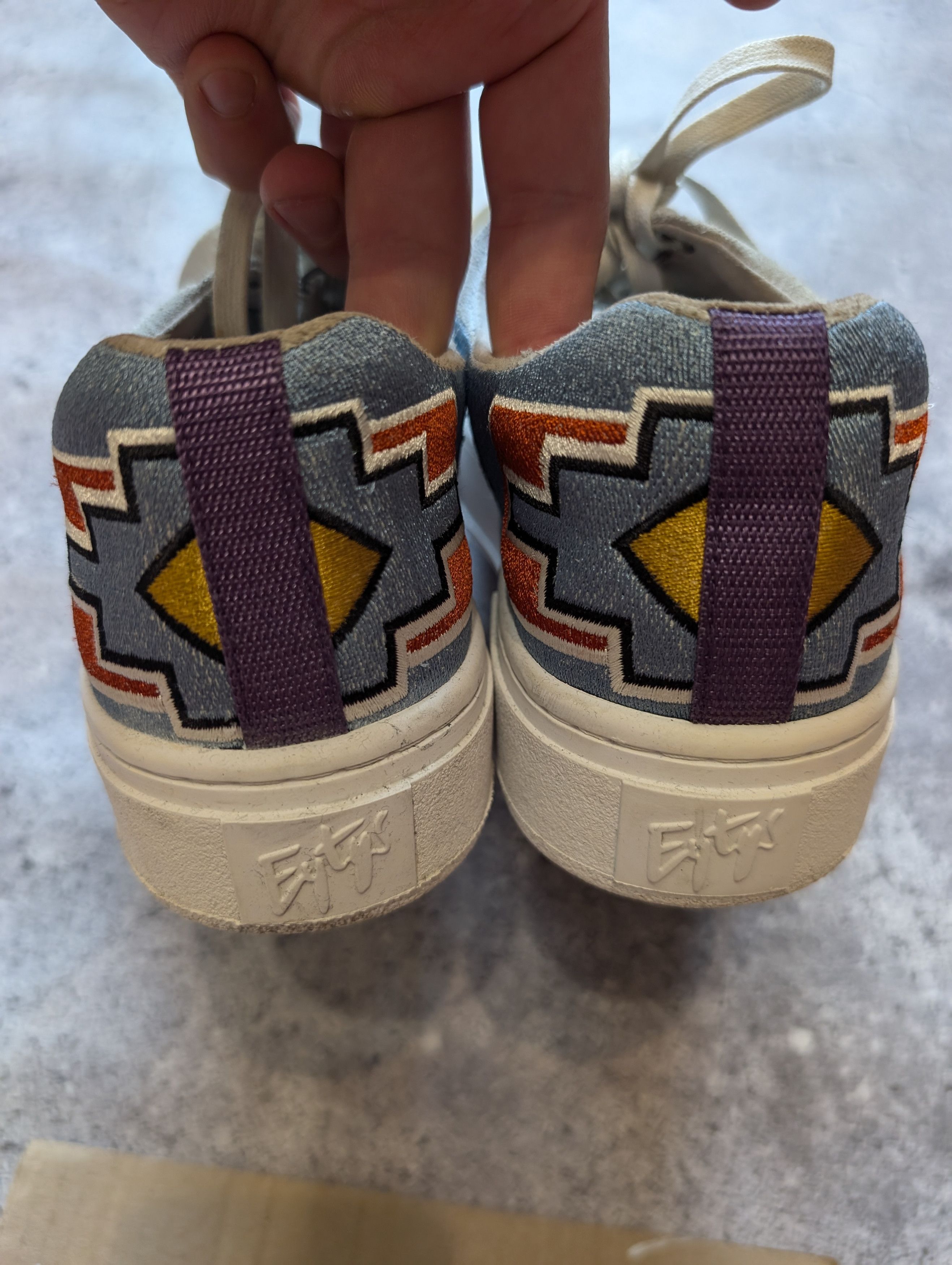 Eytys Esther Mahlangu Doja Suede Grey Size US 6.5 / EU 39-40 - 5 Thumbnail