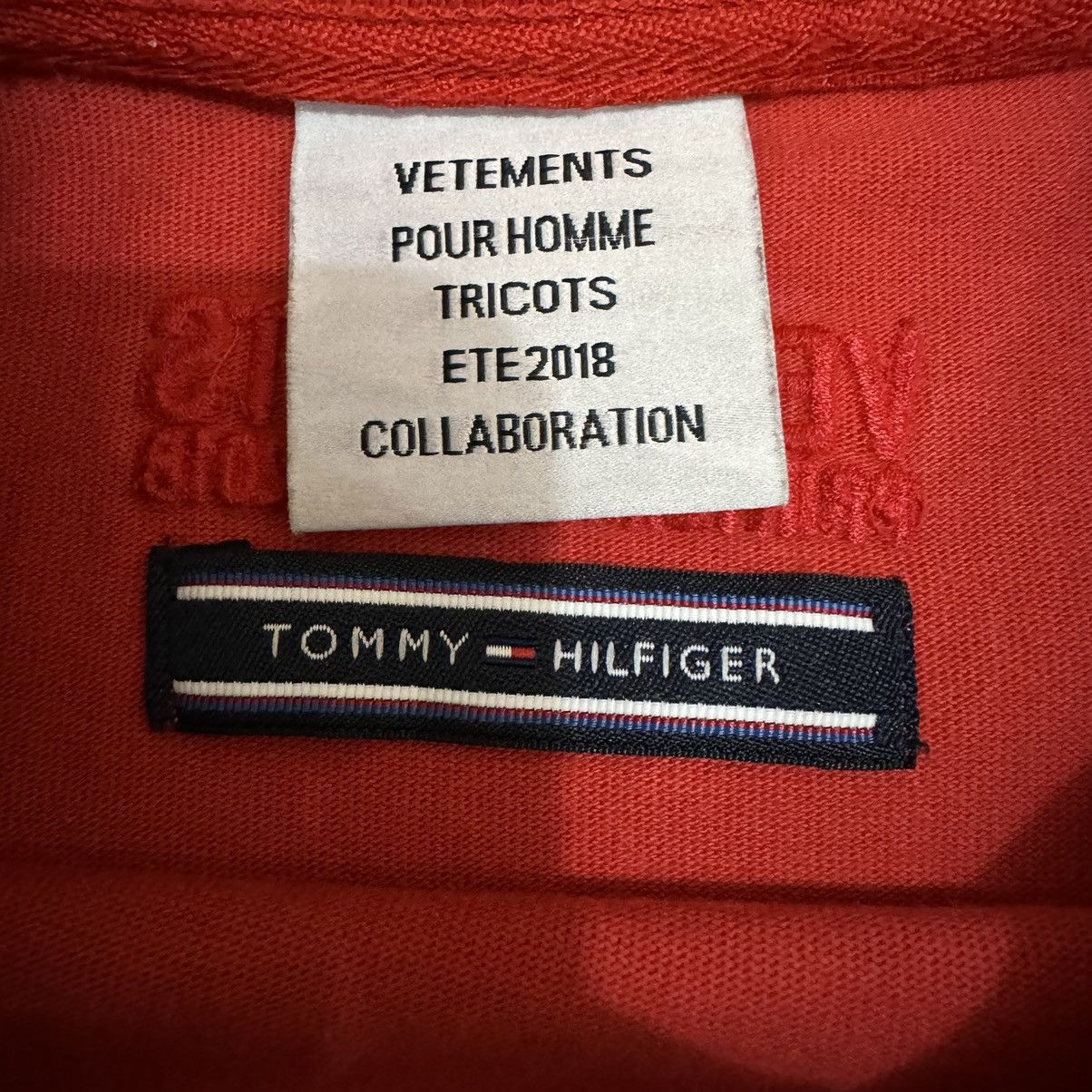 Vetements Vetements x Tommy Hilfiger Long Sleeve Red Size US XS / EU 42 / 0 - 10 Thumbnail