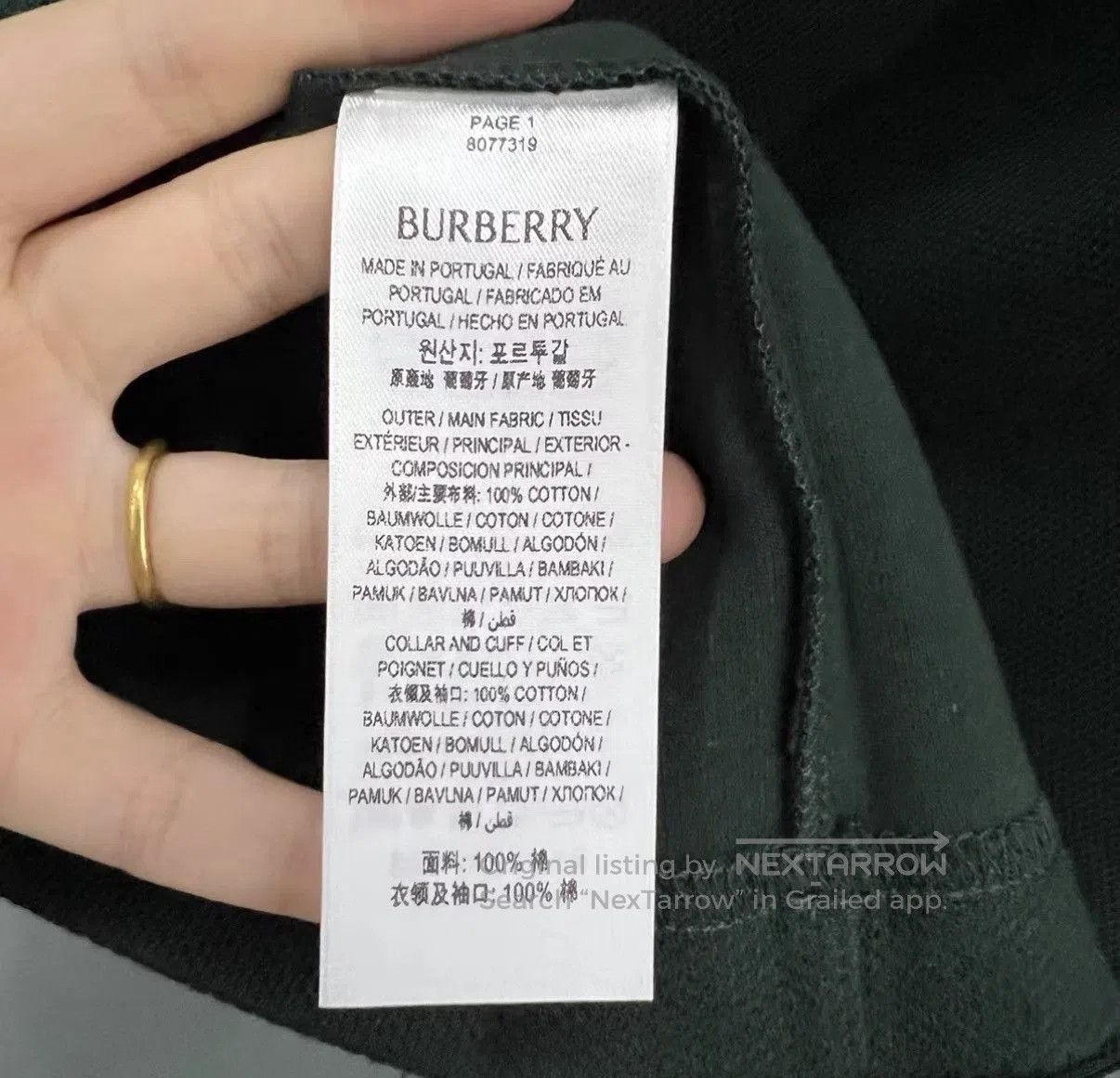 Burberry Green Long Sleeve Polo Shirt Size M. Size US M / EU 48-50 / 2 - 3 Thumbnail