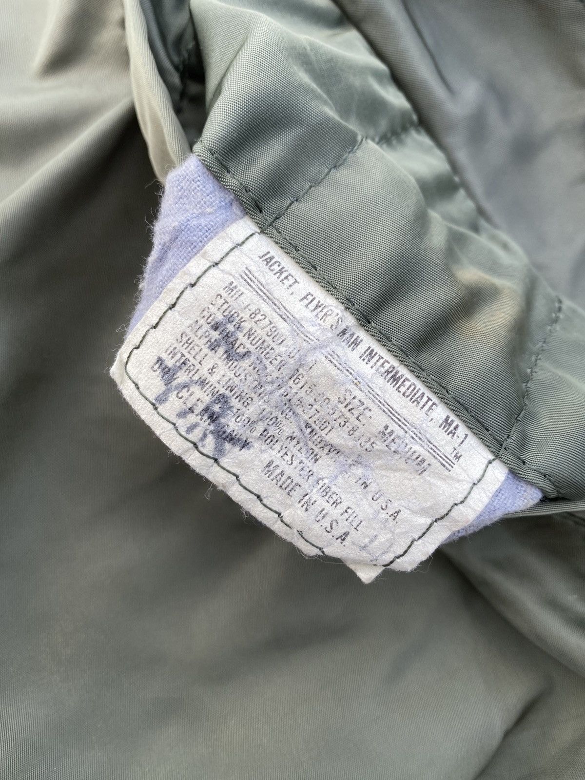 Alpha Industries RARE VINTAGE ALPHA INDUSTRIES MA1 BOMBER JACKET Size US M / EU 48-50 / 2 - 14 Thumbnail