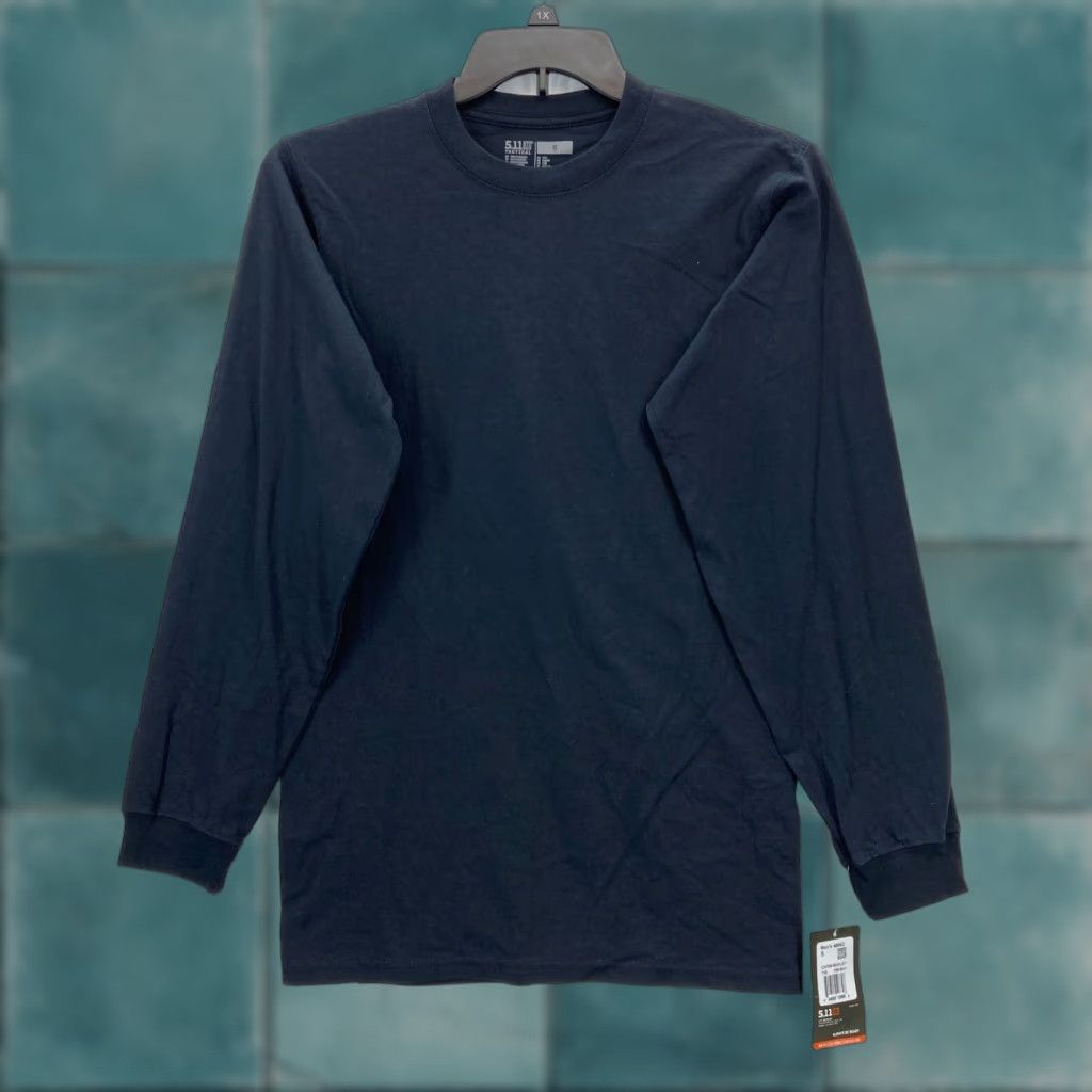 Vintage 5.11 Tactical Station Wear Long Sleeve T-Shirt Mens Small Navy Blue Jersey Knit Size US S / EU 44-46 / 1 - 1 Thumbnail