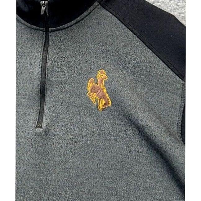 Nike Nike Dri-Fit Grey Colorblock Quarter Zip Pullover Shirt Adult Large Men Size US L / EU 52-54 / 3 - 6 Thumbnail