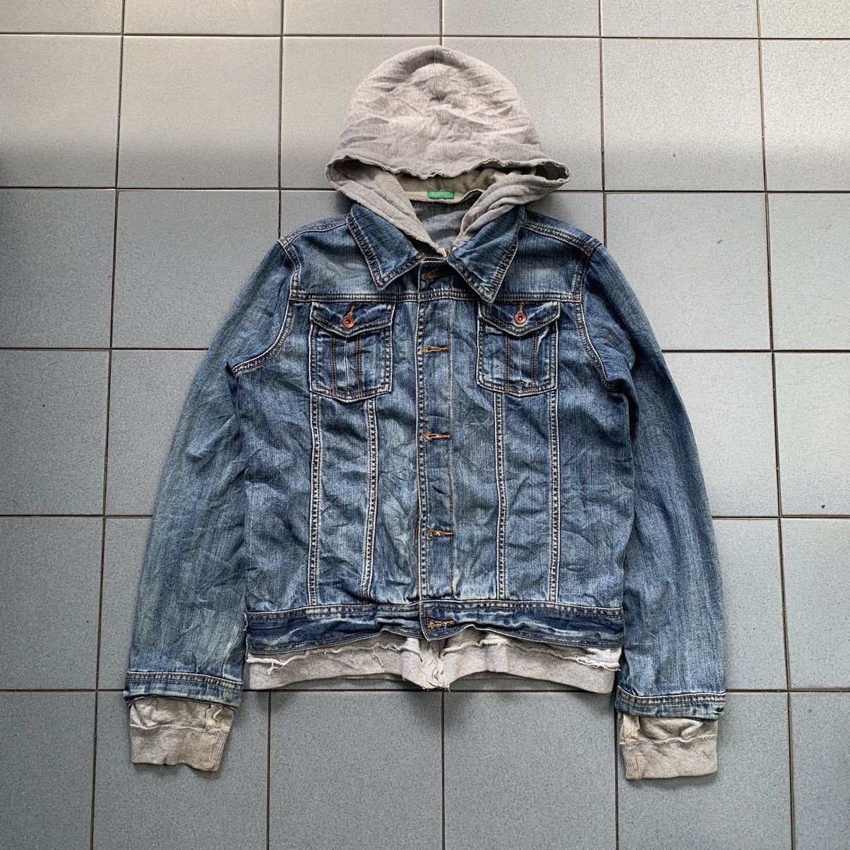 Carhartt Vintage Benetton Denim Hoodie Riding Jacket Size US XL / EU 56 / 4 - 2 Thumbnail