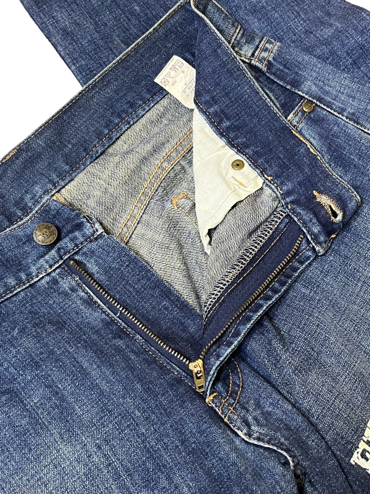 Japanese Brand JAPANESE JEAN FUNNY DEVIL SKULL,CUTE&GLAMOUROUS FLARED JEANS Size US 34 / EU 50 - 11 Thumbnail
