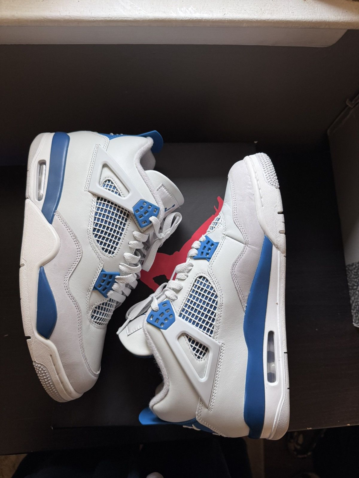 Jordan Brand × Nike Jordan 4 Military Blue Size US 10.5 / EU 43-44 - 3 Thumbnail