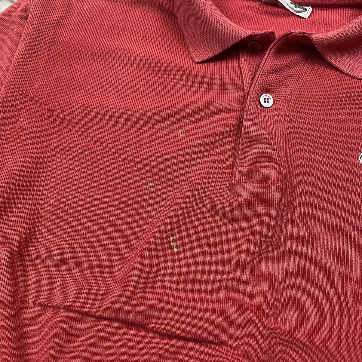 Lacoste × Vintage 90s Distressed Lacoste Boxy Knit Polos Sweatshirt Size M / US 6-8 / IT 42-44 - 3 Thumbnail