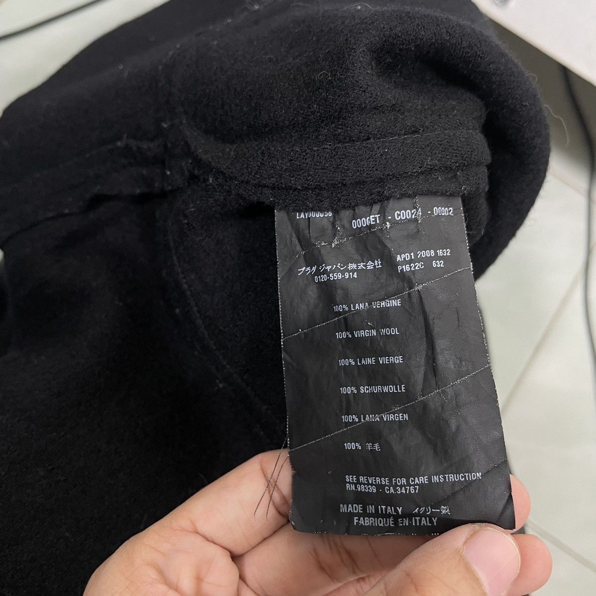 Prada 💥PRADA GODET WOOL SKIRT BLACK Size 28" / US 6 / IT 42 - 9 Thumbnail