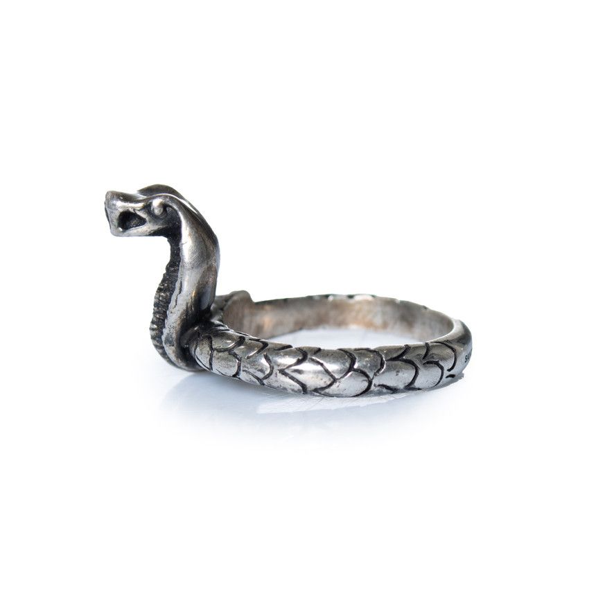 Saint Laurent Paris Saint Laurent, silver toned cobra snake ring Size ONE SIZE - 2 Thumbnail