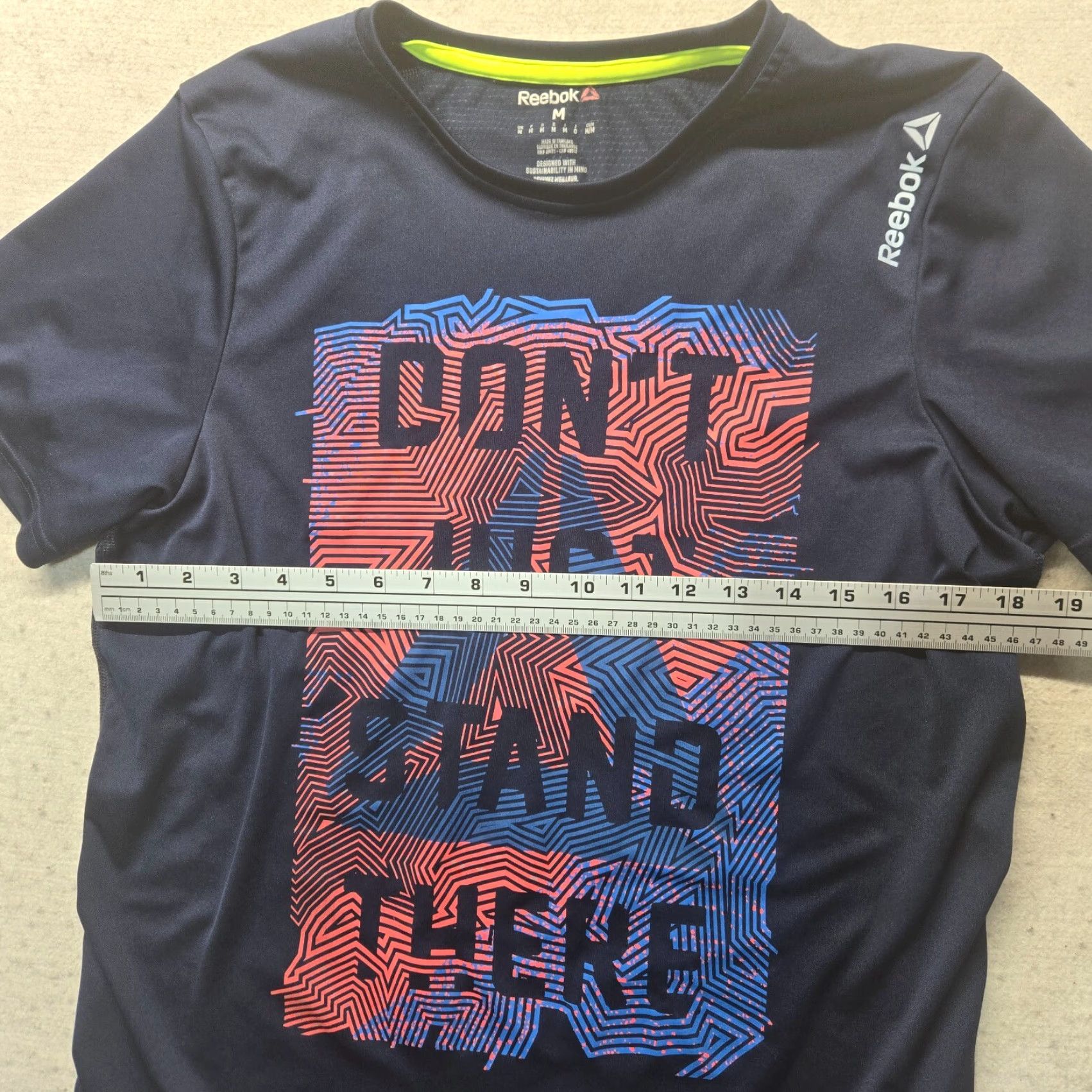 Reebok Reebok Shirt Mens M Medium Blue Lightweight Don’t Just Stand There Tee T-Shirt Regular Activewear Short Sleeve Size US M / EU 48-50 / 2 - 4 Thumbnail