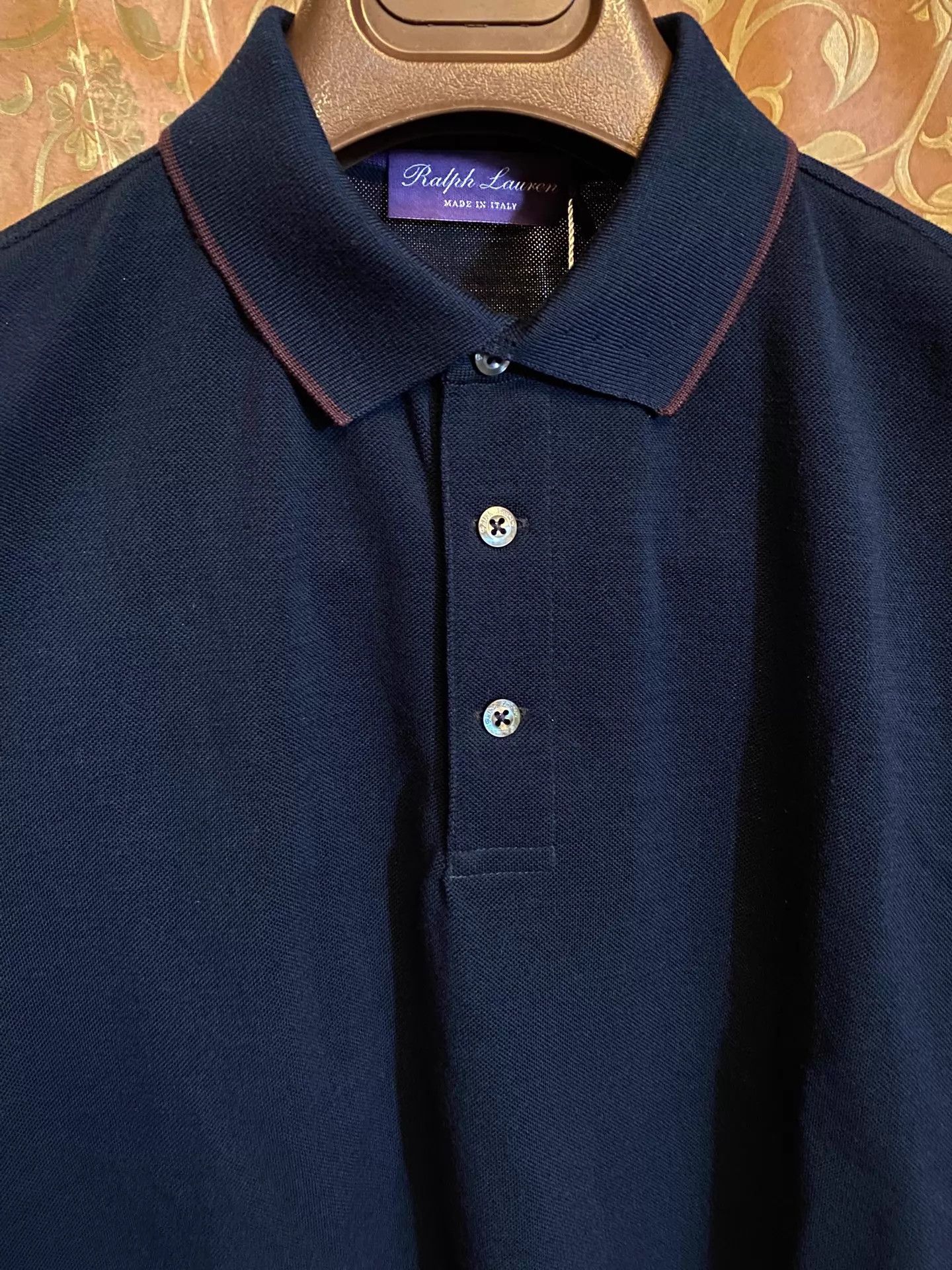 Ralph Lauren RL Purple Label RRL 100% Wool Short-Sleeve Polo S Size US S / EU 44-46 / 1 - 2 Thumbnail