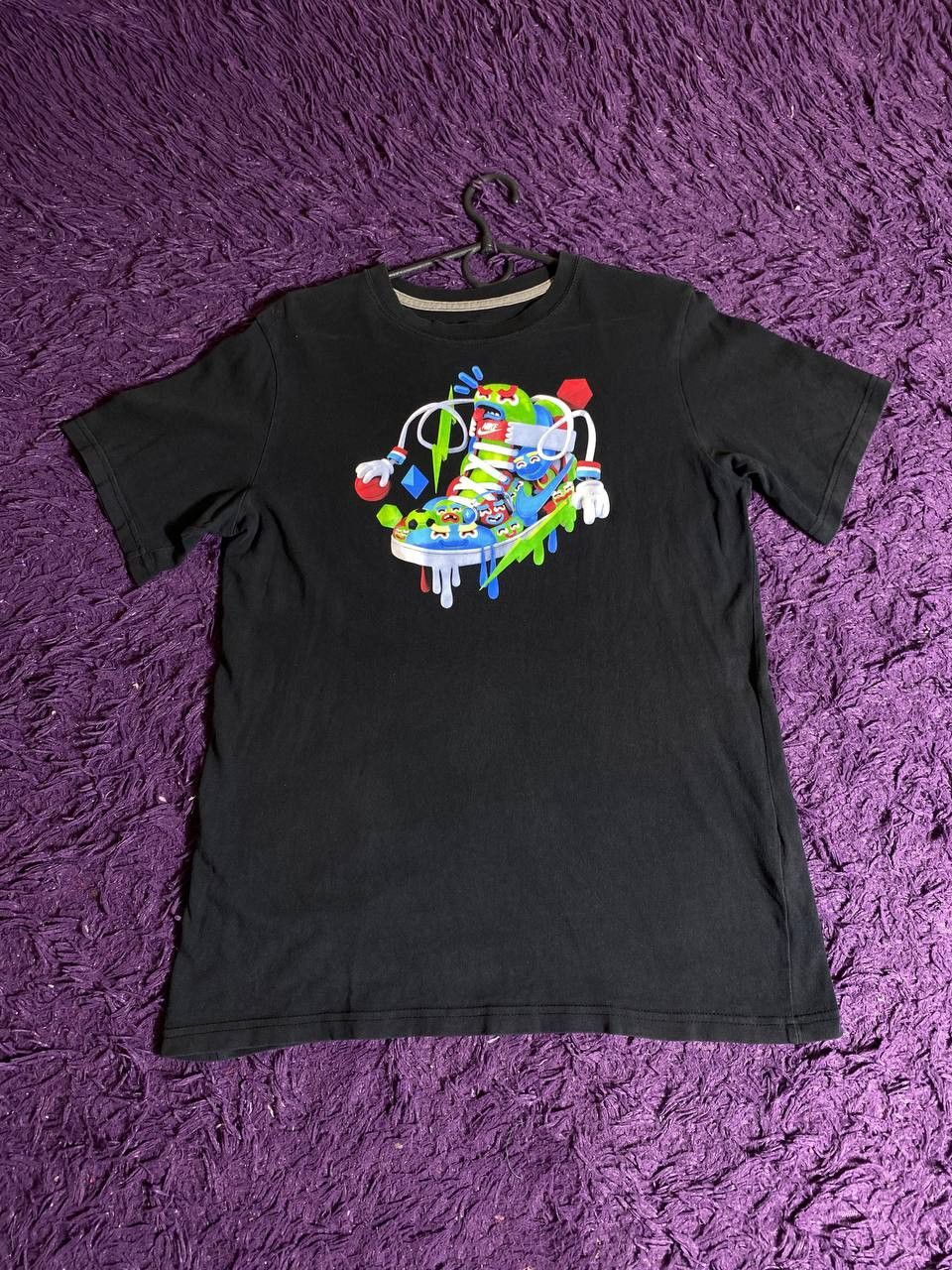 Nike × Vintage 90s Nike Central Swoosh Vintage Y2K Oversized Retro T-Shirt Size US M / EU 48-50 / 2 - 2 Thumbnail