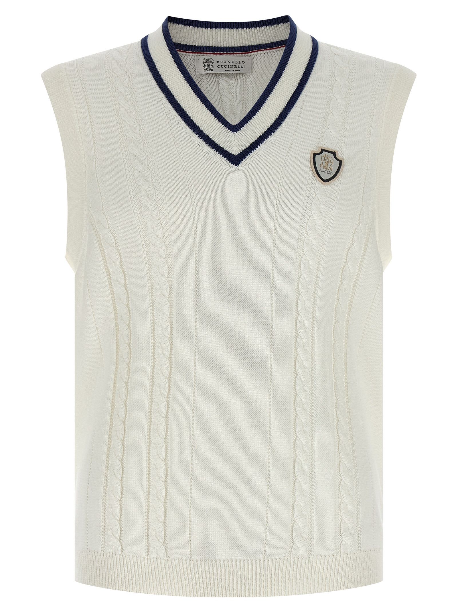 Brunello Cucinelli Cotton braided vest Size US L / EU 52-54 / 3 - 1 Thumbnail