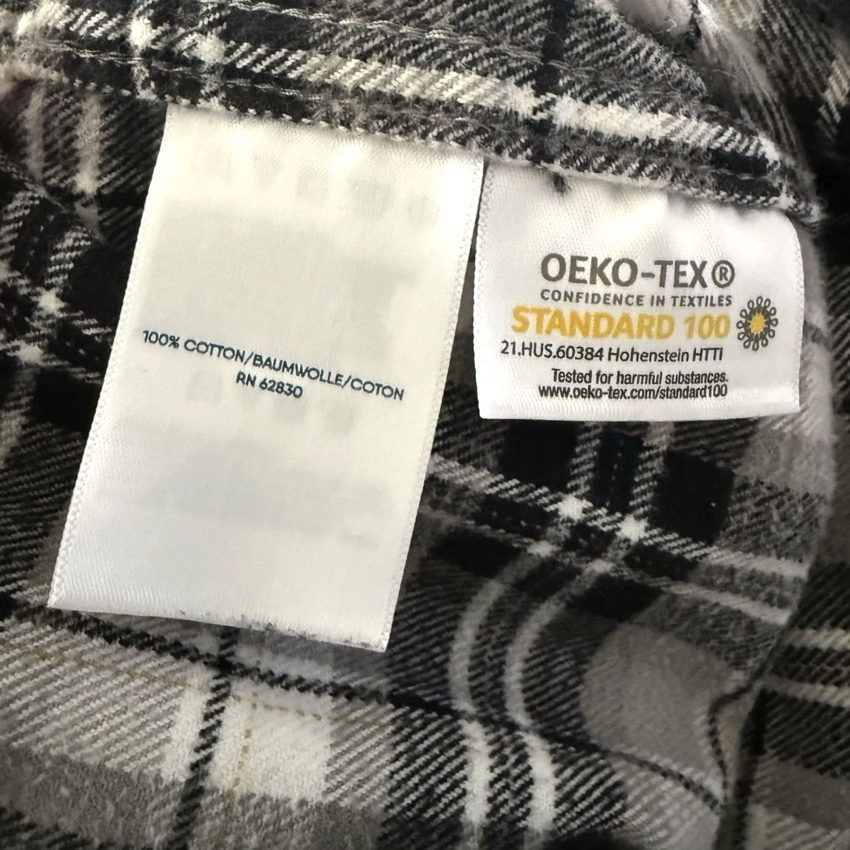 Lands' End Lands' End Shirt Mens XXL Traditional Fit Charcoal Plaid Flannel Button-Up Long Sleeve Casual Pockets Weathered Outdoor Size US XXL / EU 58 / 5 - 4 Thumbnail