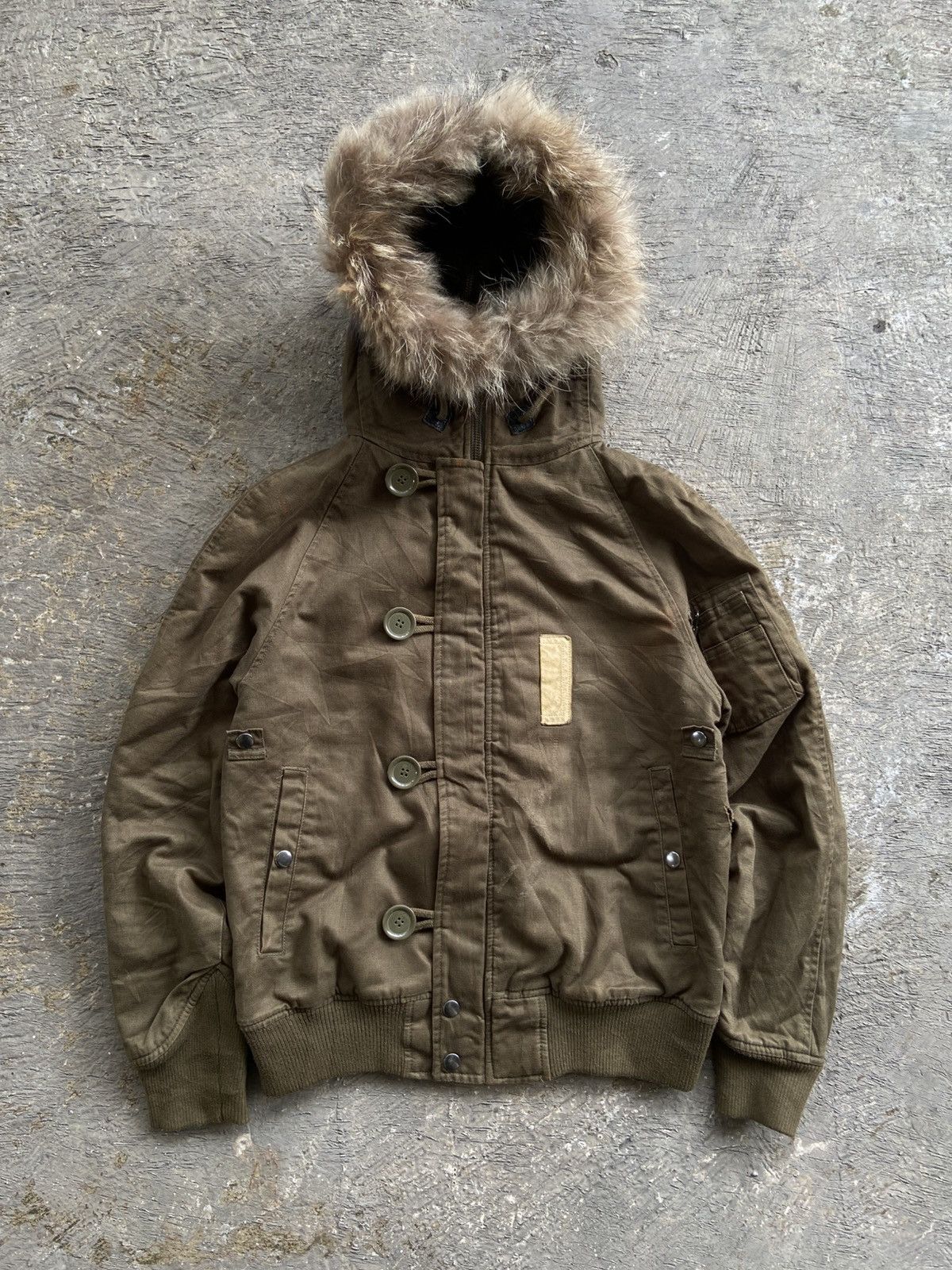 Beams Japan 2000s Beams Boy - Vkei Apocalypse Style Racoon Fur Jacket Size US M / EU 48-50 / 2 - 1 Thumbnail