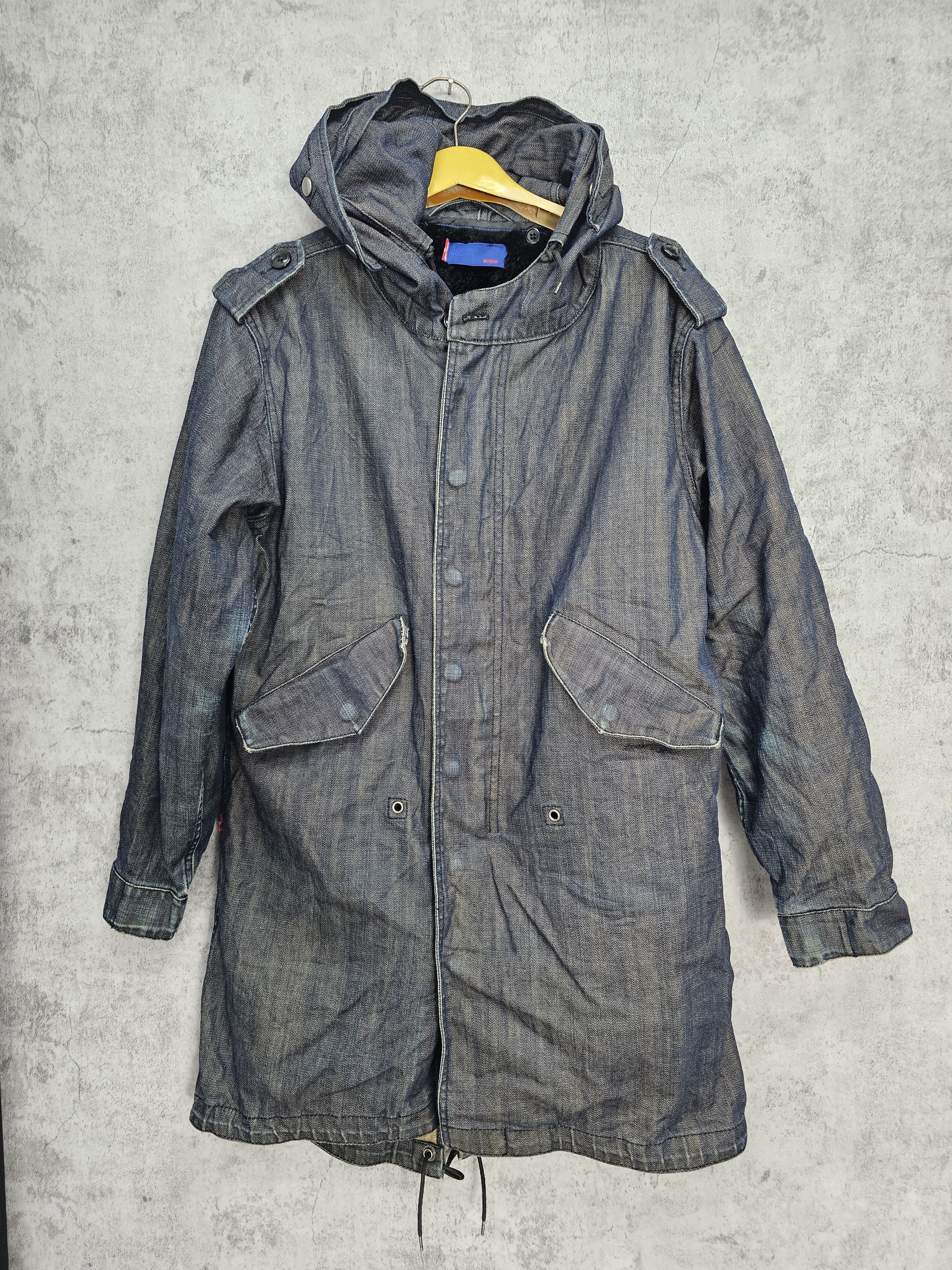 Levi's Vintage LEVIS Parka Sherpa Denim Jacket J0085 Size US M / EU 48-50 / 2 - 1 Thumbnail