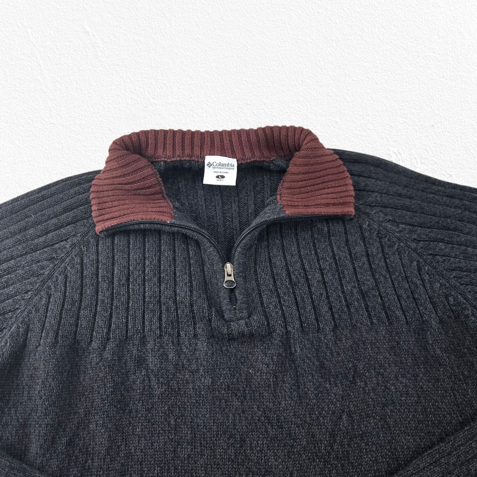 Columbia Columbia Gray Half Zip Outdoor Sweater Size Large Knit Size US L / EU 52-54 / 3 - 3 Thumbnail