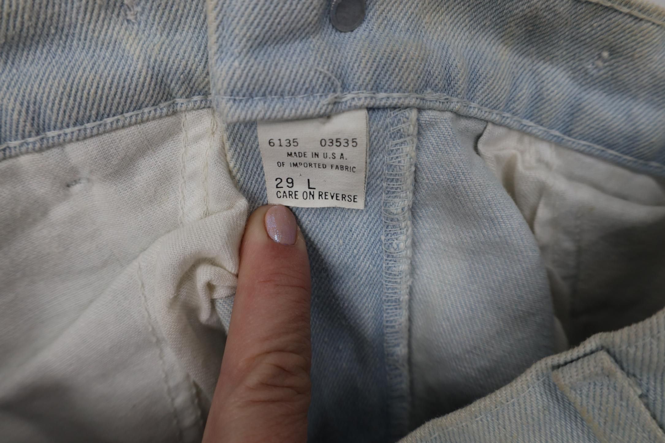 Vintage Vintage 70s Streetwear Pleated Straight Leg Denim Jeans USA Size 29" - 10 Thumbnail