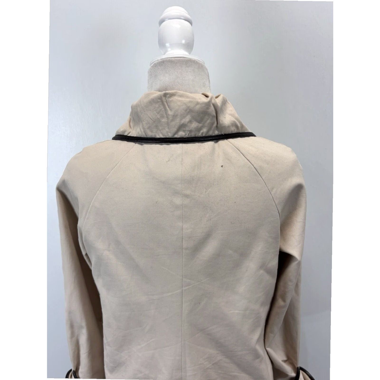 BB Dakota VINTAGE BB Dakota Tan Cotton Jacket Womens Large Retro Classic Button Overcoat Size L / US 10 / IT 46 - 5 Thumbnail