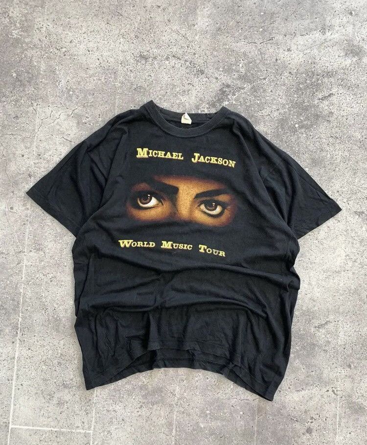 Band Tees × Michael Jackson × Vintage Micheal Jackson Dangerous World Tour 1992-93 Size US XL / EU 56 / 4 - 2 Thumbnail