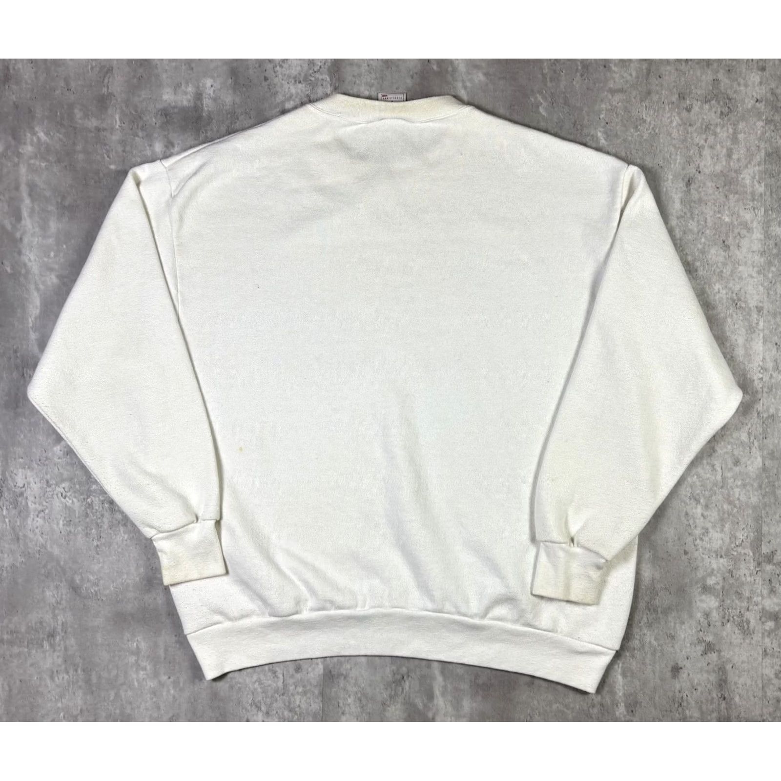 Vintage VINTAGE 90s Funny Christmas Quote Pullover Crewneck Sweatshirt Adult XL White Cotton Fleece Graphic Print Ghost 90s Men Mens Size US XL / EU 56 / 4 - 2 Thumbnail