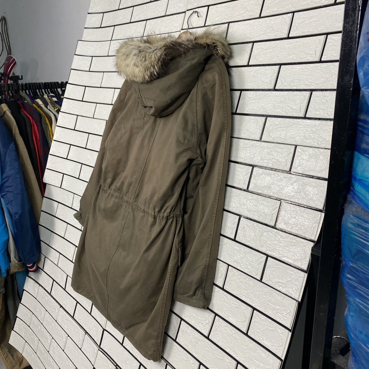 Yves Salomon 🔥PARKA JACKET DESIGN FUR BLANKET ARMY YVES SALOMON Size XS / US 0-2 / IT 36-38 - 12 Thumbnail