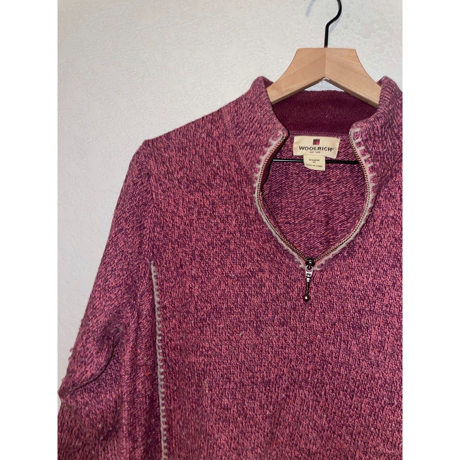 Woolrich Woolen Mills Womens Woolrich Sweater Woolen Mills Purple Pink M Medium Size M / US 6-8 / IT 42-44 - 6 Thumbnail