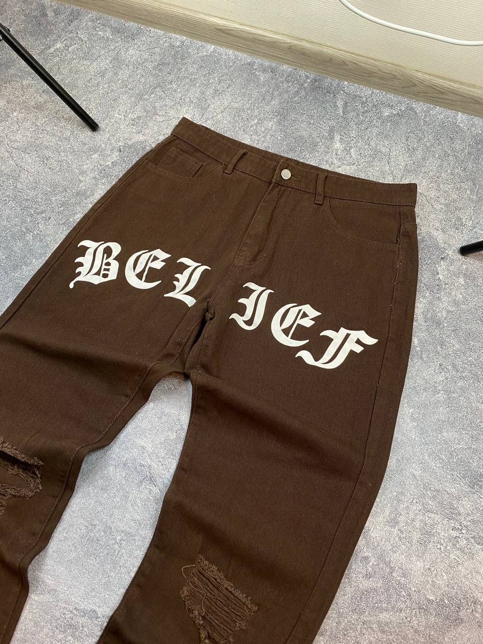 Japanese Brand Jeans Dirty Pants faded crash denim thrashed y2k distressed Size US 34 / EU 50 - 5 Thumbnail
