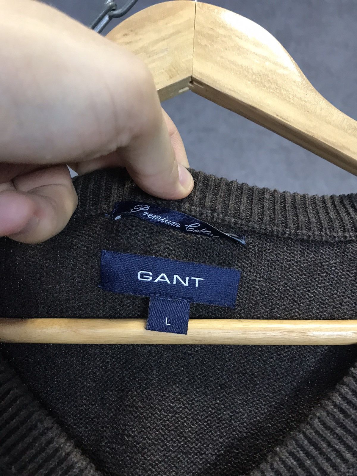 Gant Gant V Neck Sweater Size US L / EU 52-54 / 3 - 4 Thumbnail